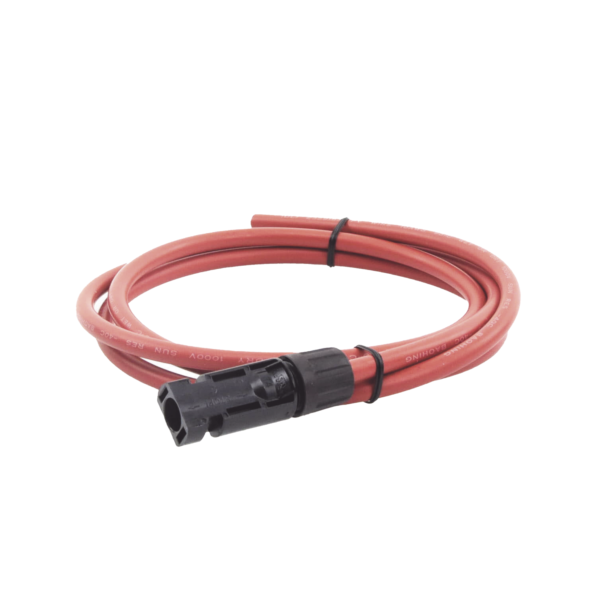 Cable Fotovoltaico, 1.5 m, Rojo, Calibre 10 AWG con Terminal MC4-M en un Extremo