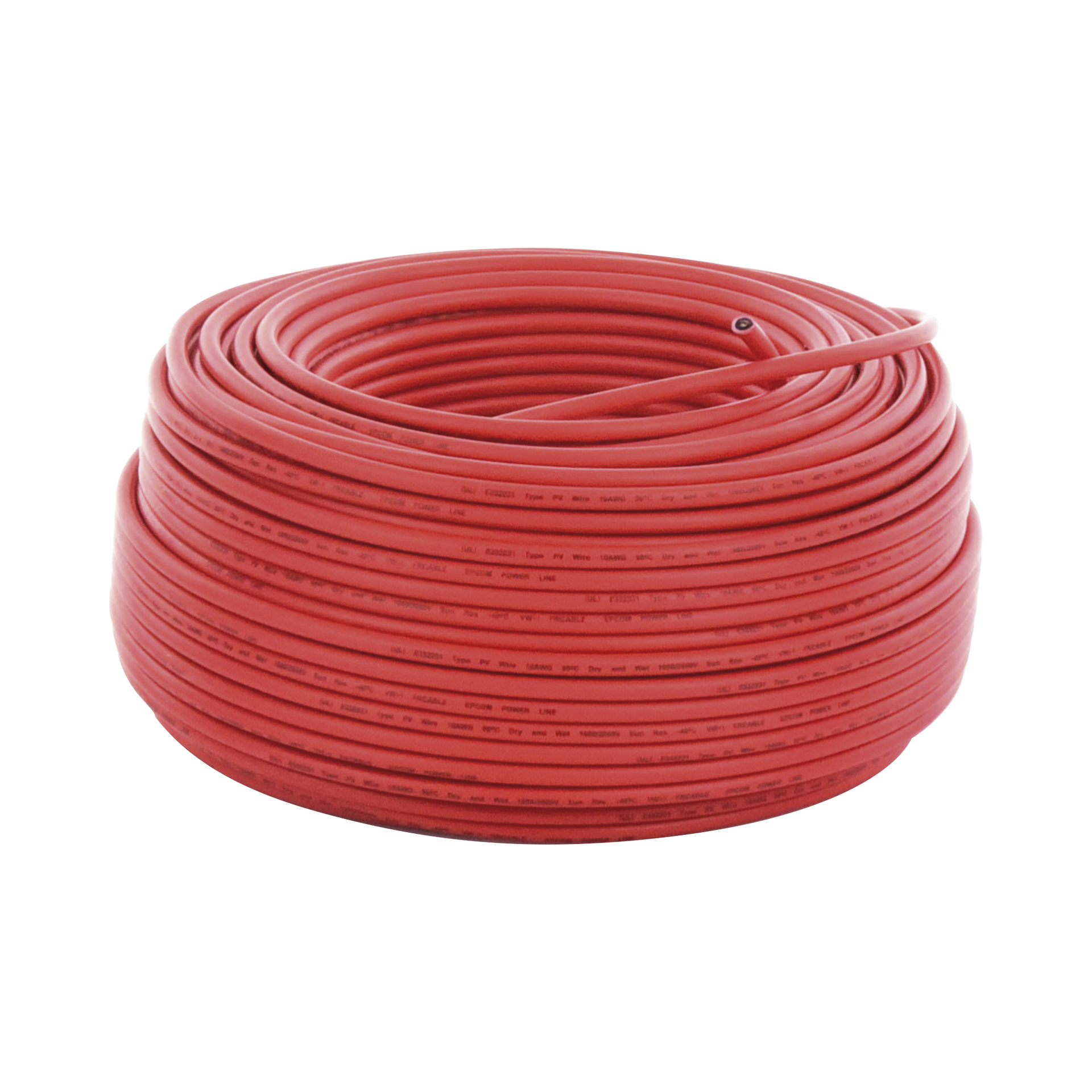 Cable Fotovoltaico Rojo / 6mmÂ² (10AWG) / Material COBRE / 2000V / Rollo de 100 m