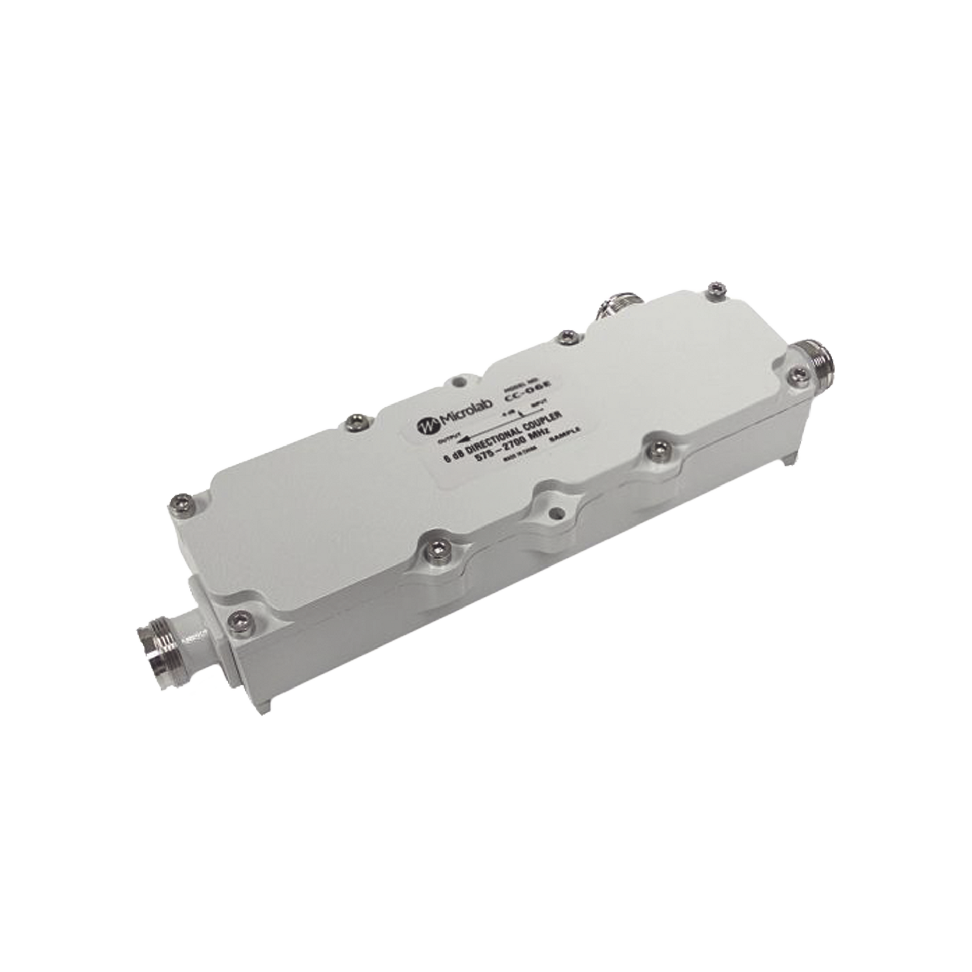 Acoplador direccional 6dB 575-2700MHz 300W - 161 dBc 4.3 - 10 IP67