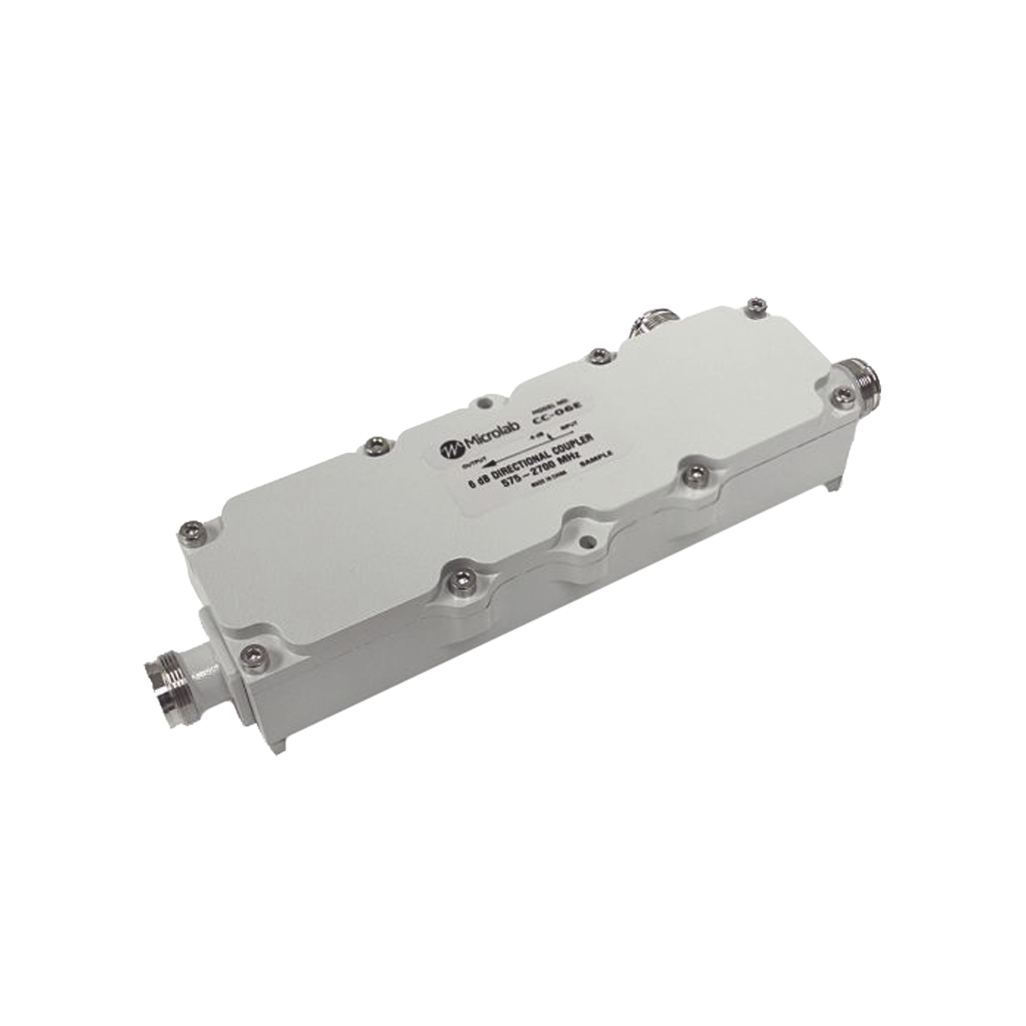 Acoplador direccional 6dB 575-2700MHz 300W - 161 dBc 4.3 - 10 IP67