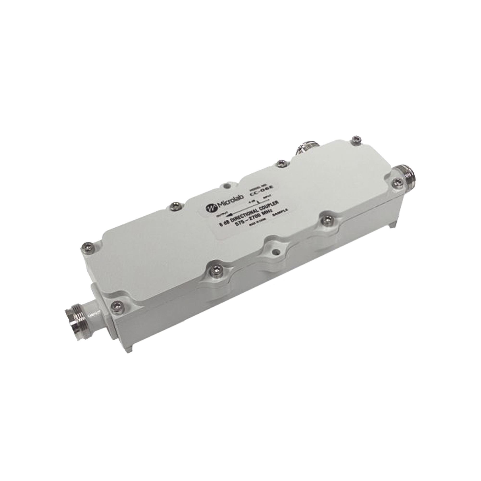 Acoplador direccional 7dB 575-2700MHz 300W - 161 dBc 4.3 - 10 IP67