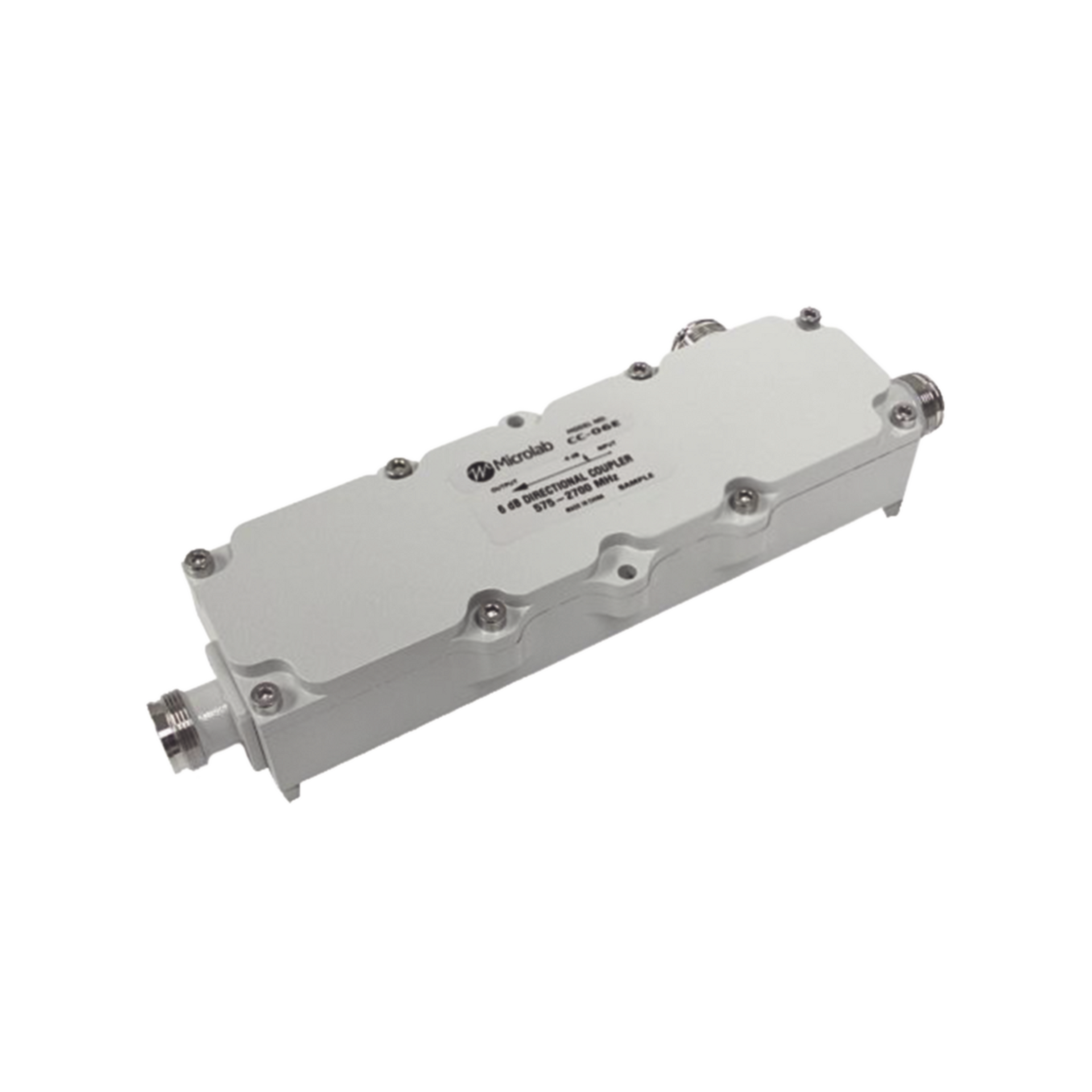 Acoplador direccional 10dB 575-2700MHz 300W - 161 dBc 4.3 - 10 IP67