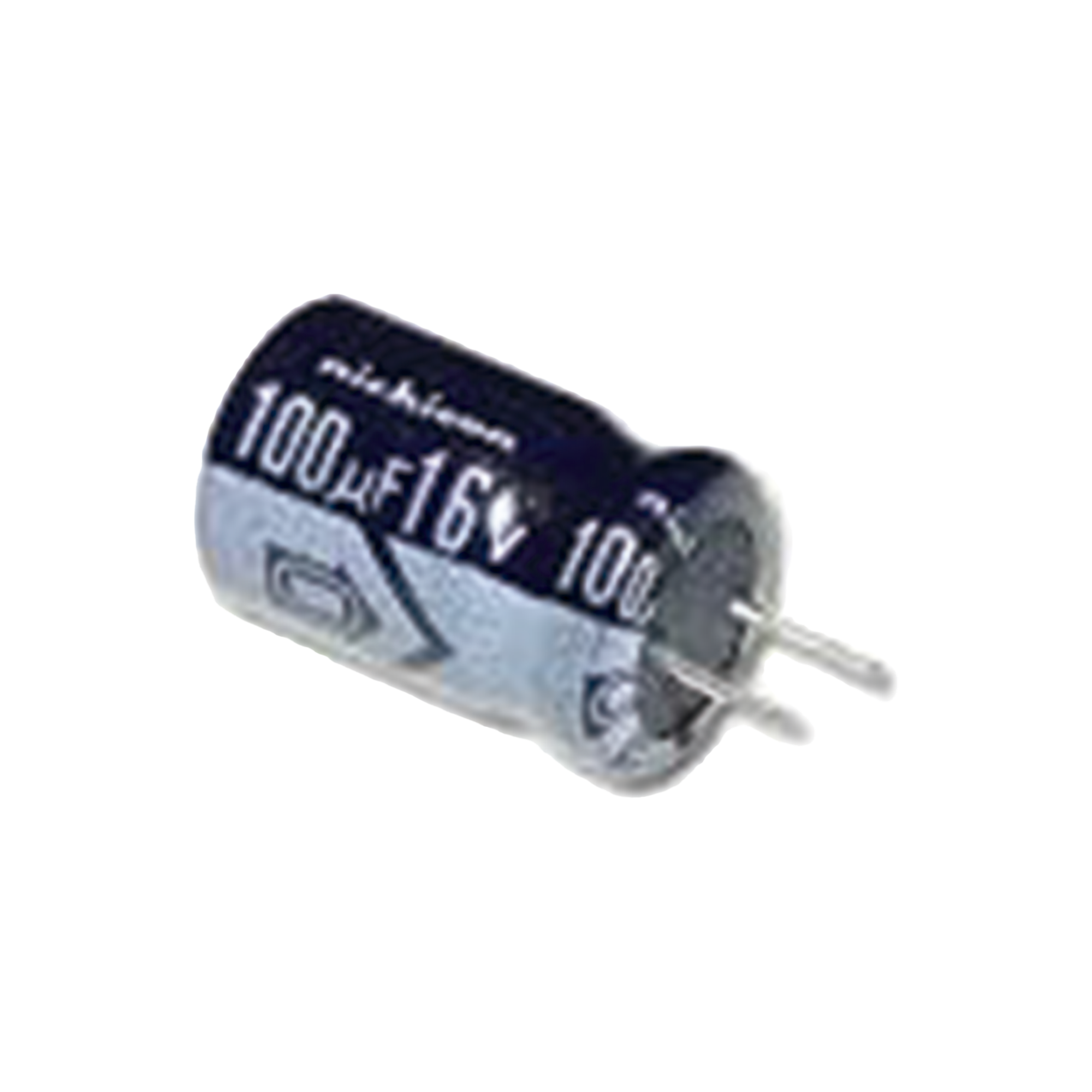 Capacitor ElectrolÃ­tico de Aluminio,  Radial de 100 ÂµFd, 16 Vcc, 105 Â°C,  5.0 x 11 mm.