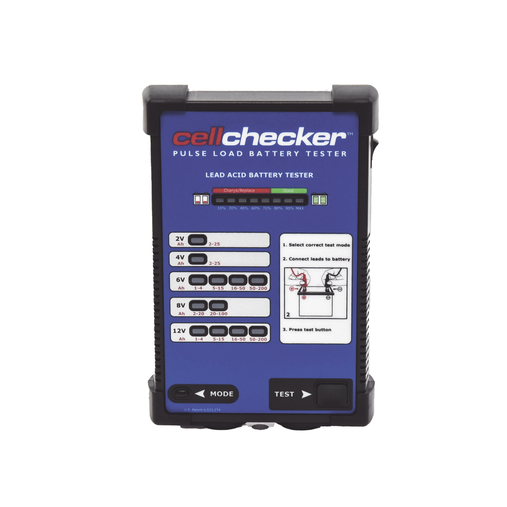 Probador De BaterÃ­as De Plomo-Acido Para Identificar BaterÃ­as DÃ©biles o En Falla, Incluye Funda, Es Ideal Para Sus Mantenimientos De Sistemas De Seguridad