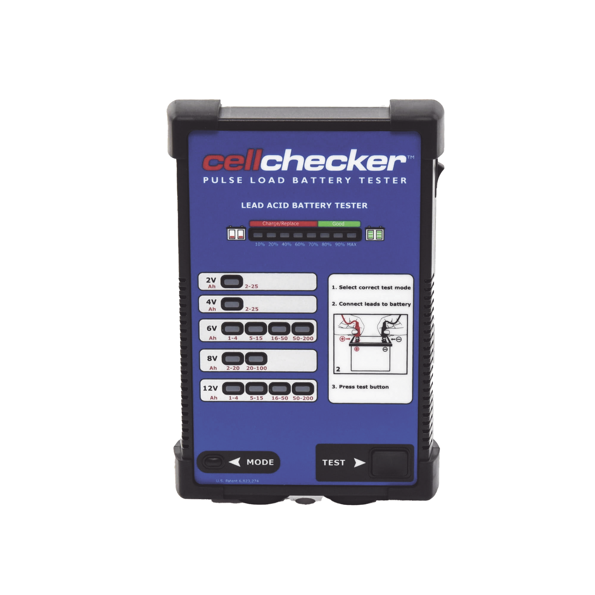 Probador De BaterÃ­as De Plomo-Acido Para Identificar BaterÃ­as DÃ©biles o En Falla, Incluye Funda, Es Ideal Para Sus Mantenimientos De Sistemas De Seguridad