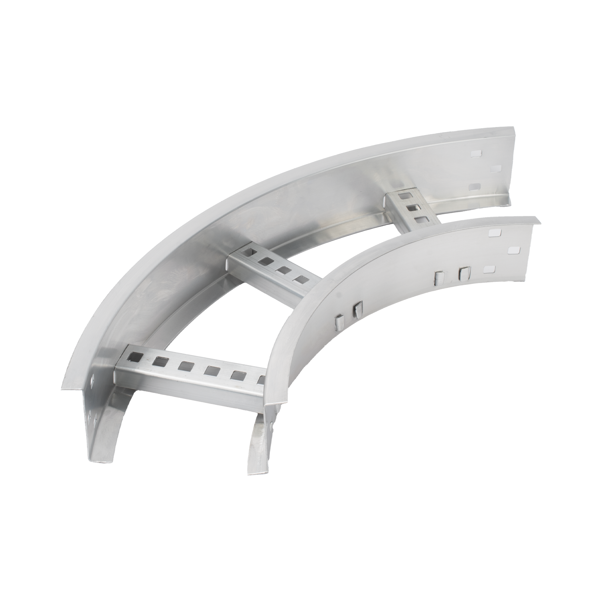 Curva Horizontal de Aluminio de 90Â° Perfil Z / Peralte 3 1/4" / Ancho 6" / Radio 8" / Incluye TornillerÃ­a (CHC90EZ314R8X6AK)