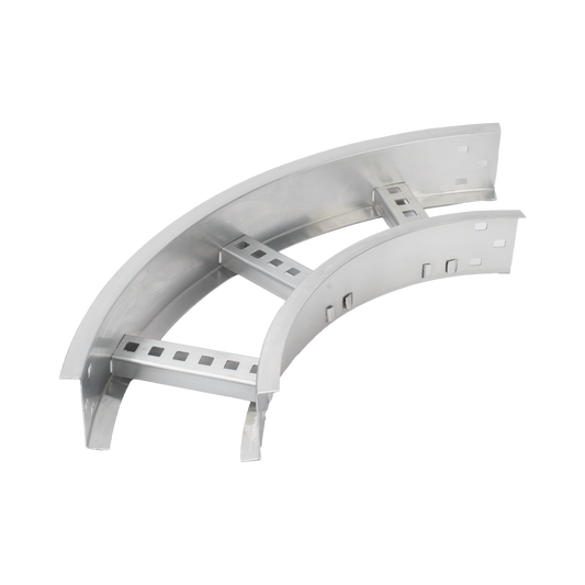 Curva Horizontal de Aluminio de 90Â° Perfil Z / Peralte 3 1/4" / Ancho 6" / Radio 8" / Incluye TornillerÃ­a (CHC90EZ314R8X6AK)