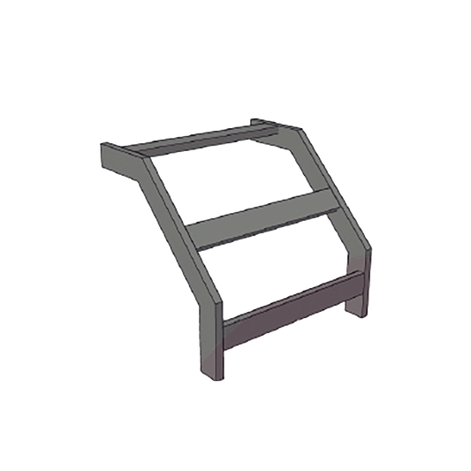 (CHCVET1X12EPK) CURVA VERTICAL EXTERIOR TUBULAR 1.5 DE PERALTE X 12 ANCHO PINTURA EPOX COLOR NEGRO, INCLUYE COPLe y tornilleria