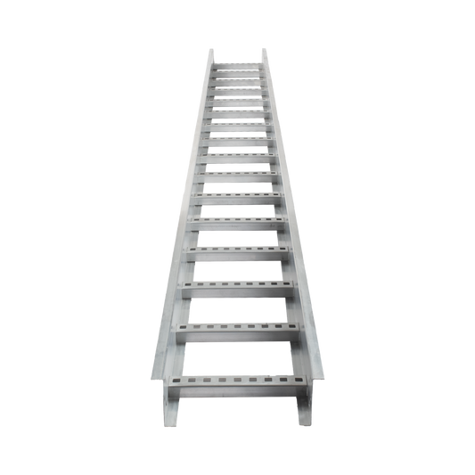Escalera de Aluminio Portacables / Perfil Z / Peralte 3 1/4" /Paso 9" / Ancho 12" / 3.66 metros / Capacidad MÃ¡x. 274 Cables / Incluye Cople Union y TornillerÃ­a (CHEZ314P9X12AK)