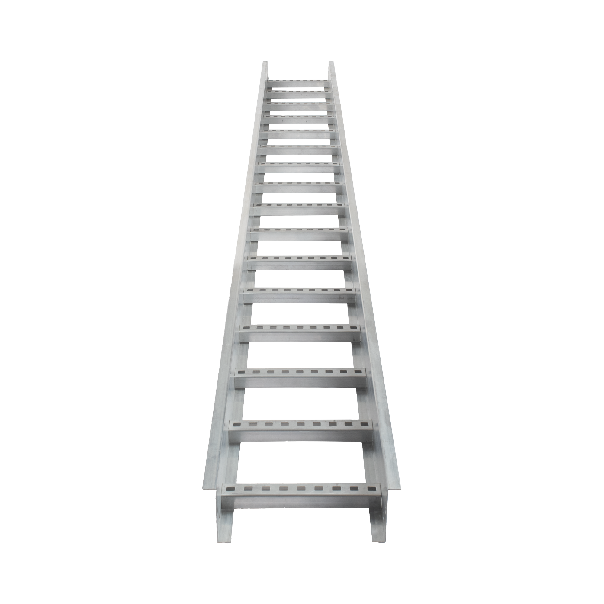 Escalera de Aluminio Portacables / Perfil Z / Peralte 3 1/4" /Paso 9" / Ancho 9" / 3.66 metros / Capacidad MÃ¡x. 205 Cables / Incluye Cople Union y TornillerÃ­a