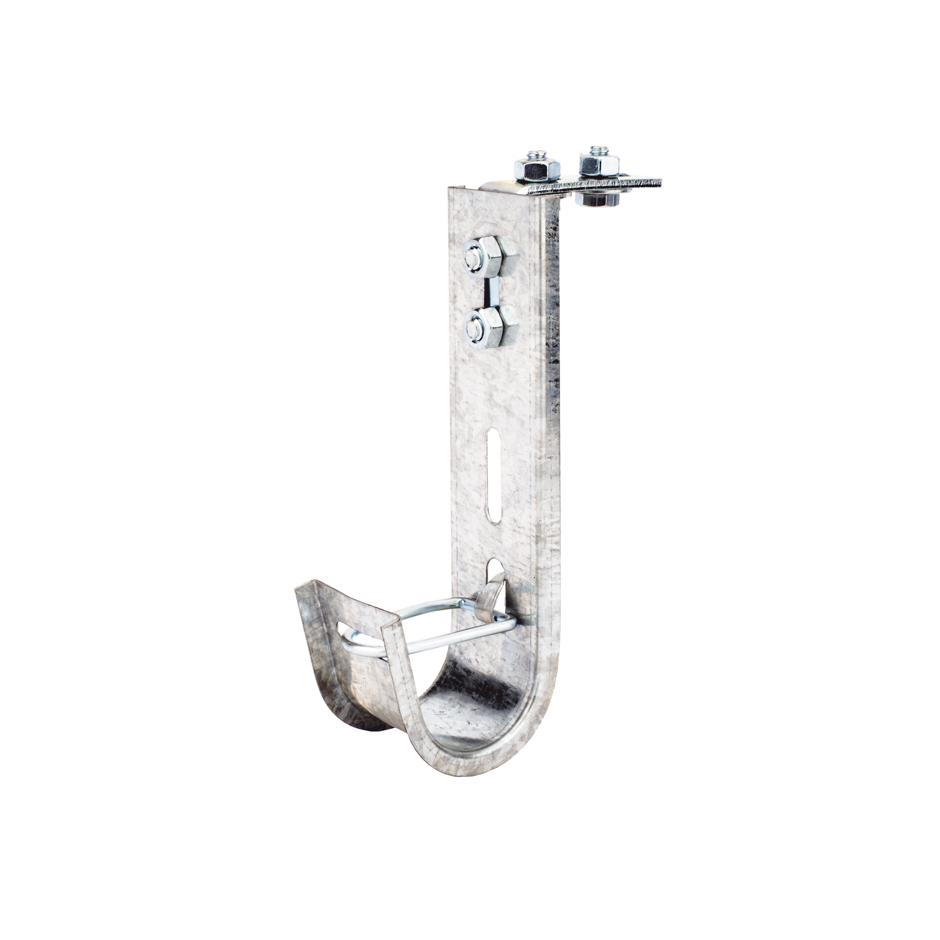 Soporte (Gancho) tipo J-Hook, hasta 14 cables Cat6, ideal para soportar cableado en los espacios de manipulaciÃ³n al aire, Para instalaciÃ³n en interior