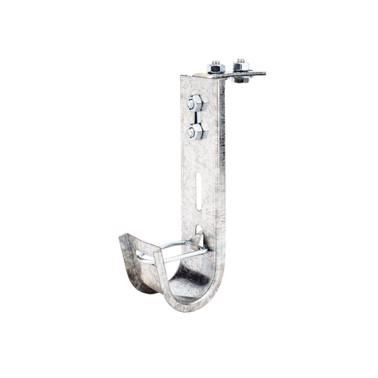 Soporte (Gancho) tipo J-Hook, hasta 14 cables Cat6, ideal para soportar cableado en los espacios de manipulaciÃ³n al aire, Para instalaciÃ³n en interior