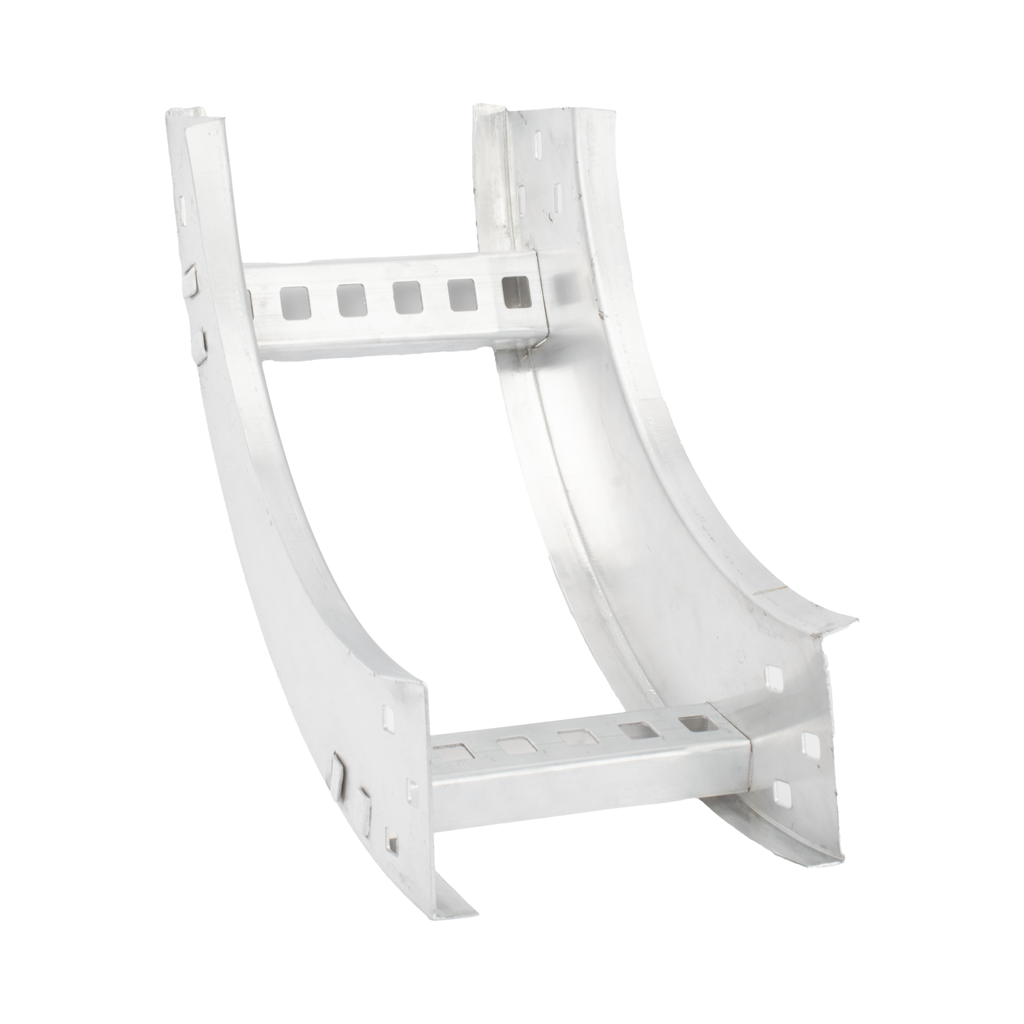 Curva Vertical Interior de Aluminio de 90Â° Perfil Z / Peralte 3 1/4" / Ancho 6" / Radio 8" / Incluye TornillerÃ­a