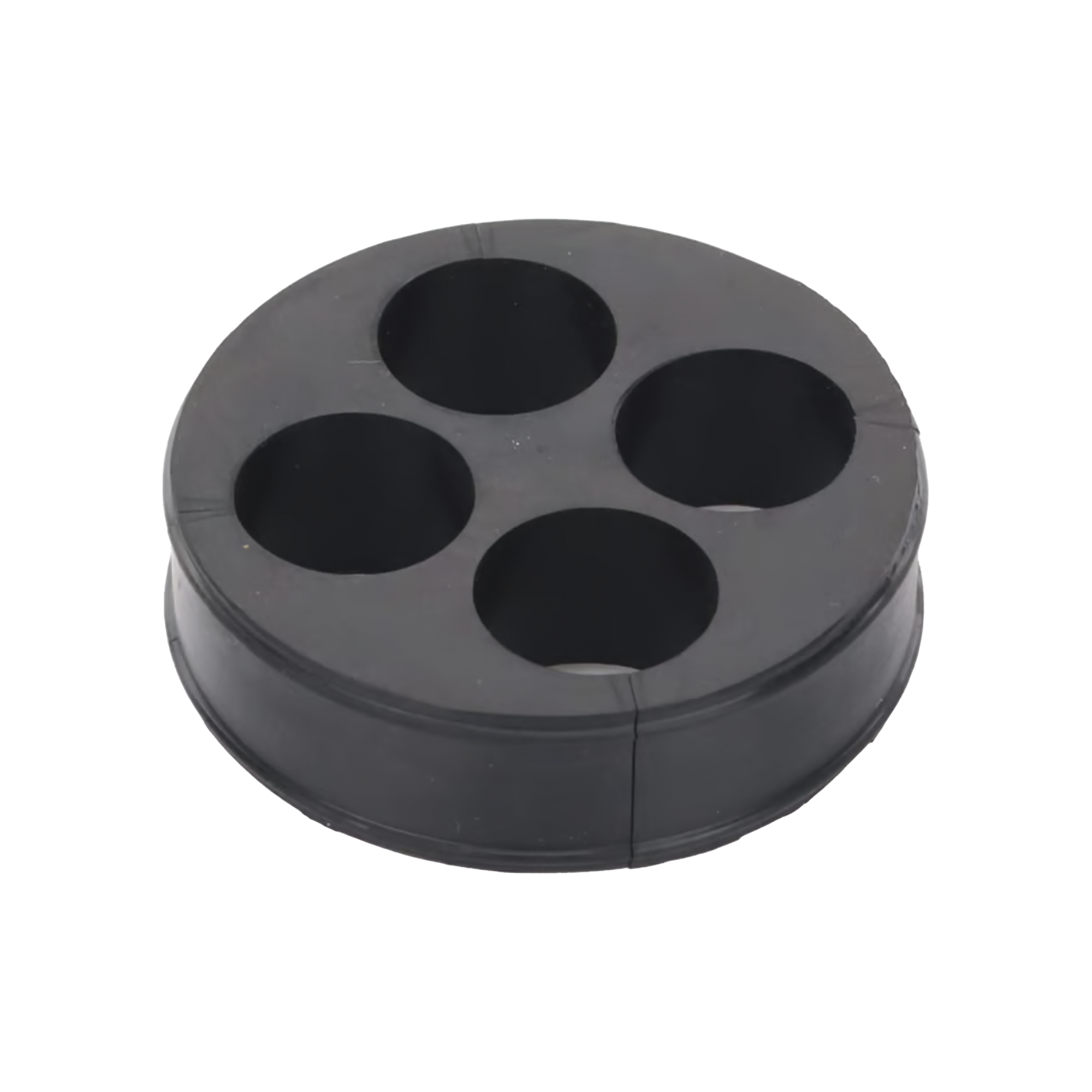 Inserto de Caucho de 4" Con Cuatro Orificios para Cable de 7/8 in
