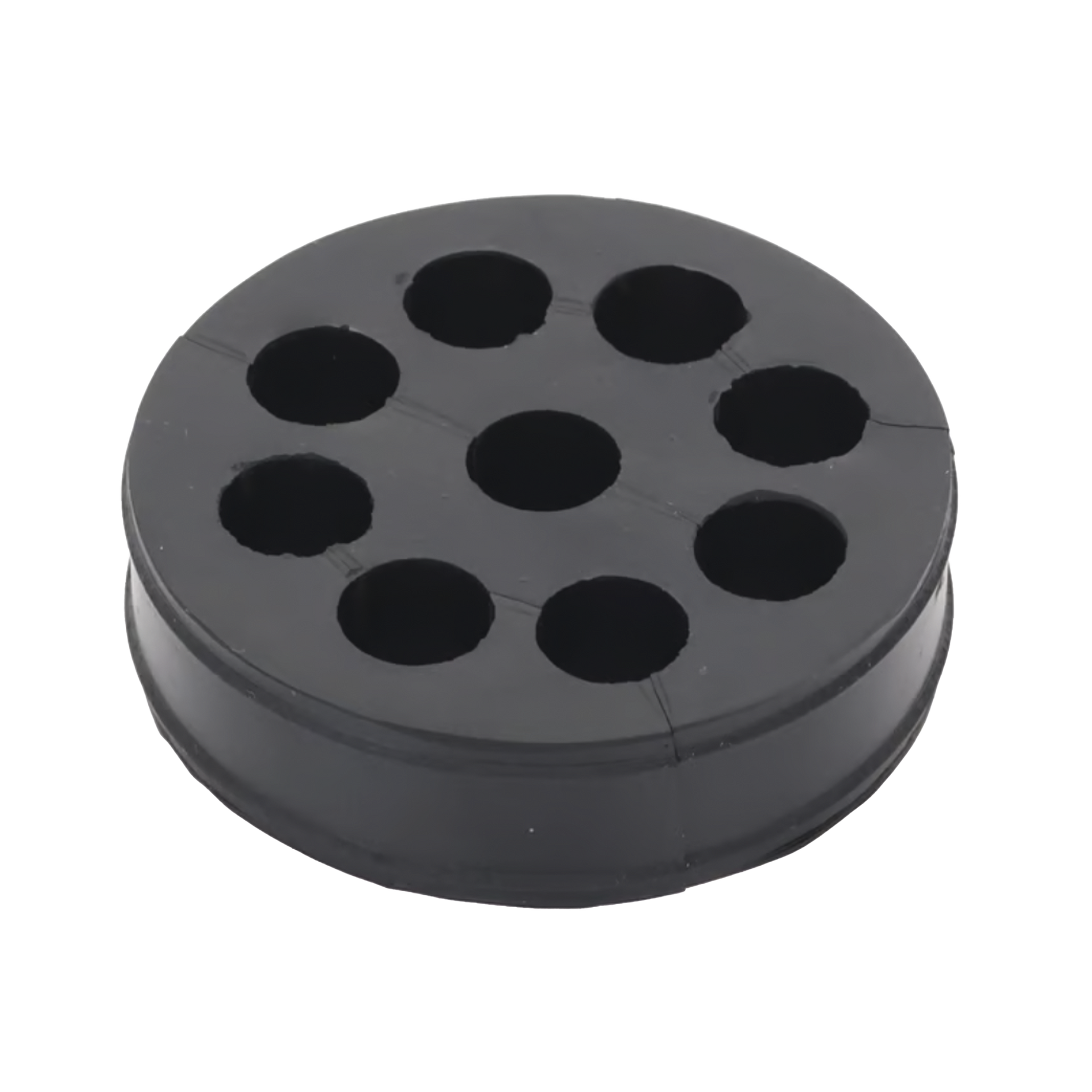 Inserto de Caucho de 4" Con Nueve Orificios para Cable de 1/2 in