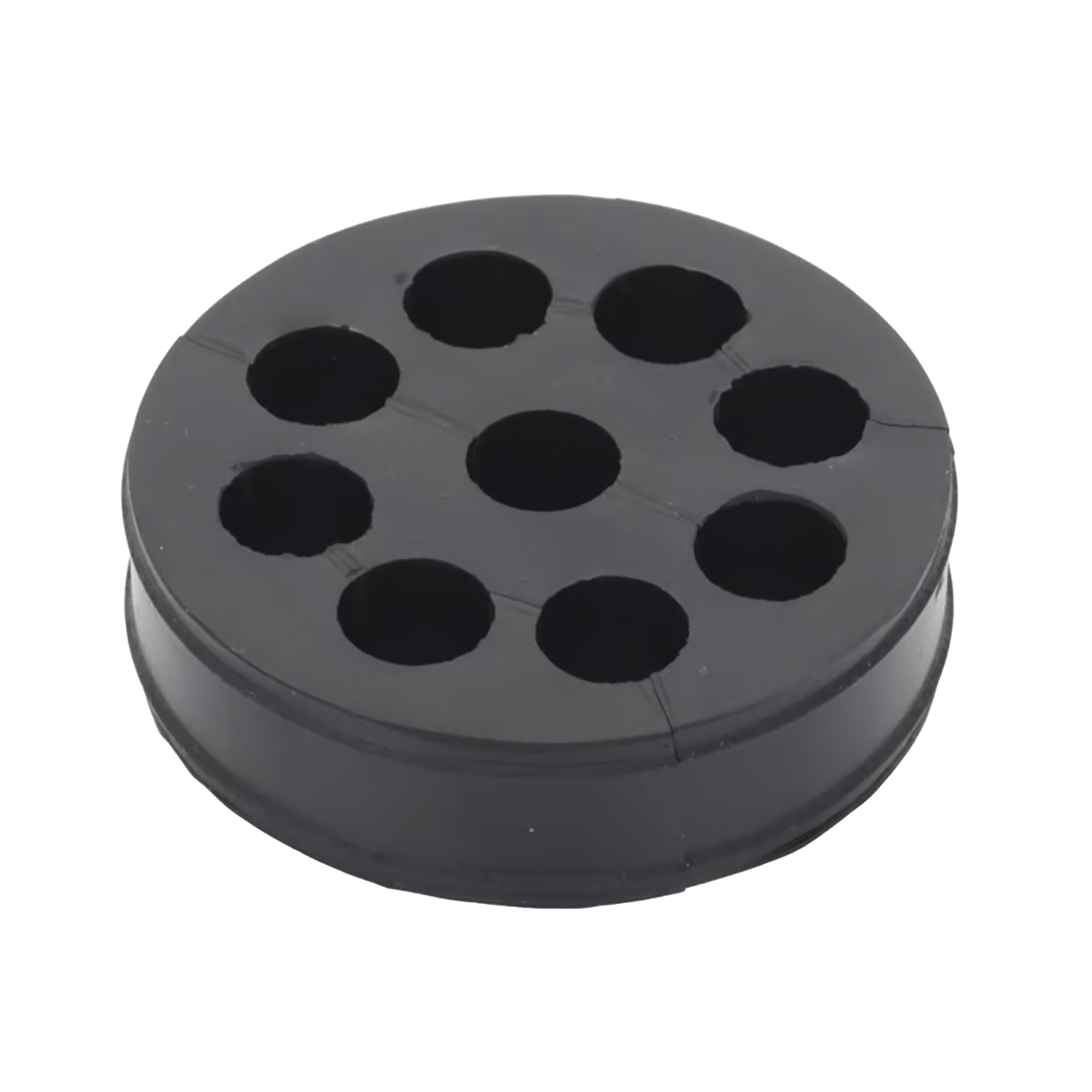 Inserto de Caucho de 4" Con Nueve Orificios para Cable de 1/2 in