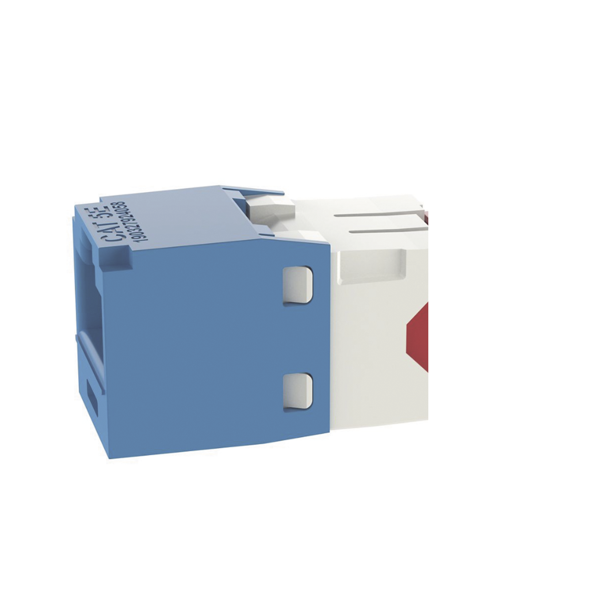 Conector Jack RJ45 Estilo TG, Mini-Com, CategorÃ­a 5e, de 8 posiciones y 8 cables, Color Azul