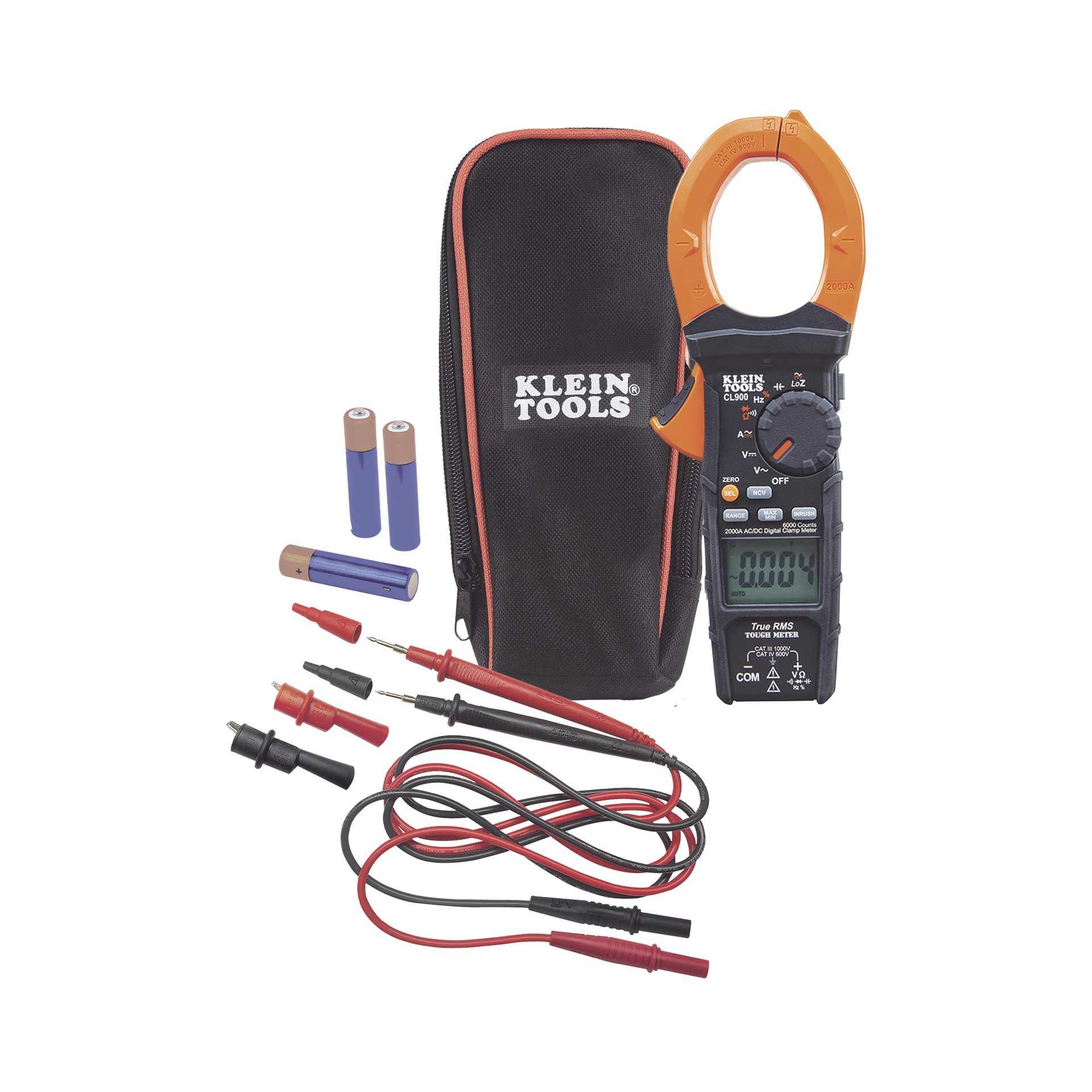 AmperÃ­metro Digital de Gancho de Rango AutomÃ¡tico de 2000 A CA, con Media CuadrÃ¡tica Real y Baja Impedancia (LoZ).