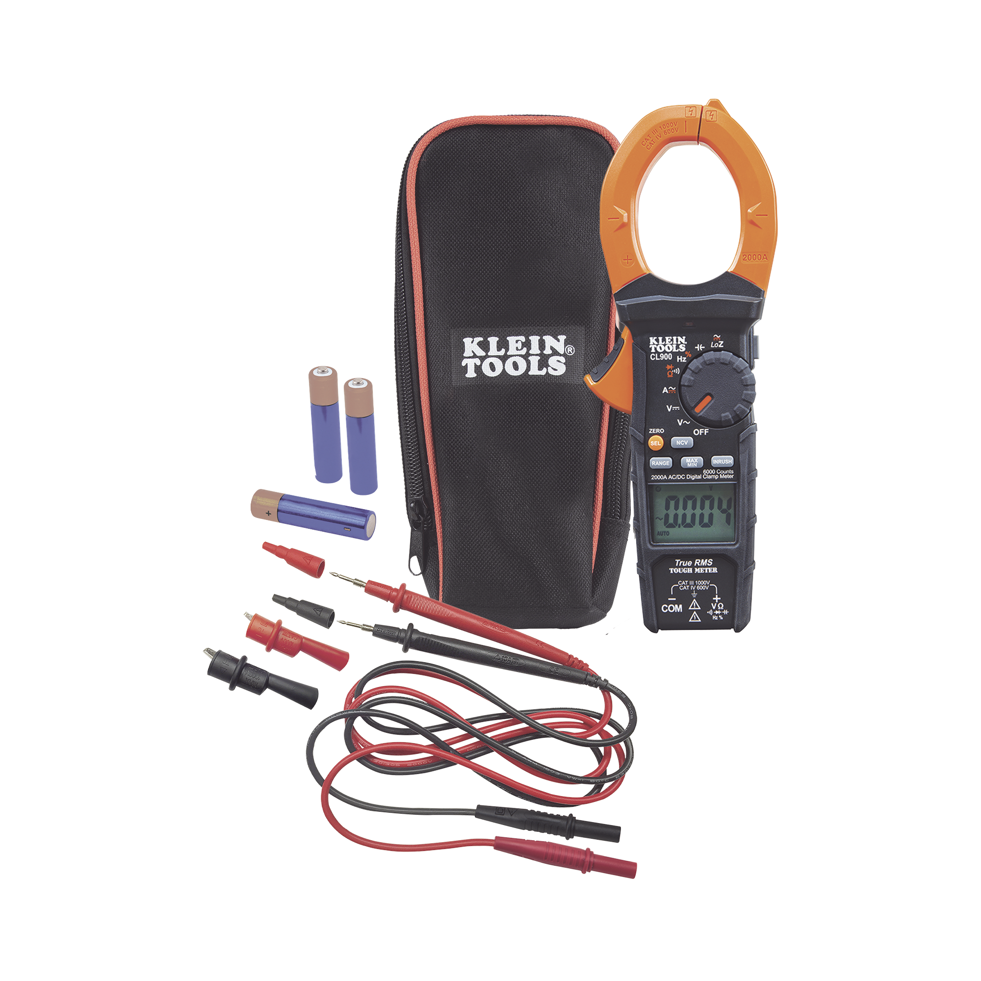 AmperÃ­metro Digital de Gancho de Rango AutomÃ¡tico de 2000 A CA, con Media CuadrÃ¡tica Real y Baja Impedancia (LoZ).