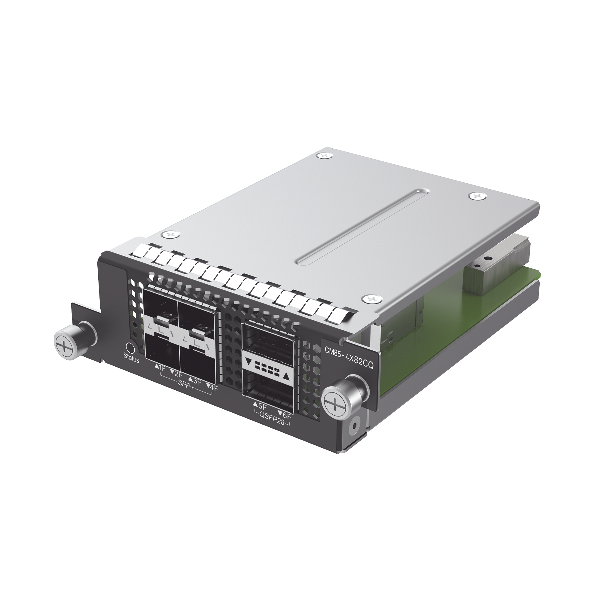 RG-CS85 series switch  expansion cardsÃ¯Â¼Å4 x 10G BASE-X SFP+Ports, 2 x 100G BASE-X QSFP28 ports