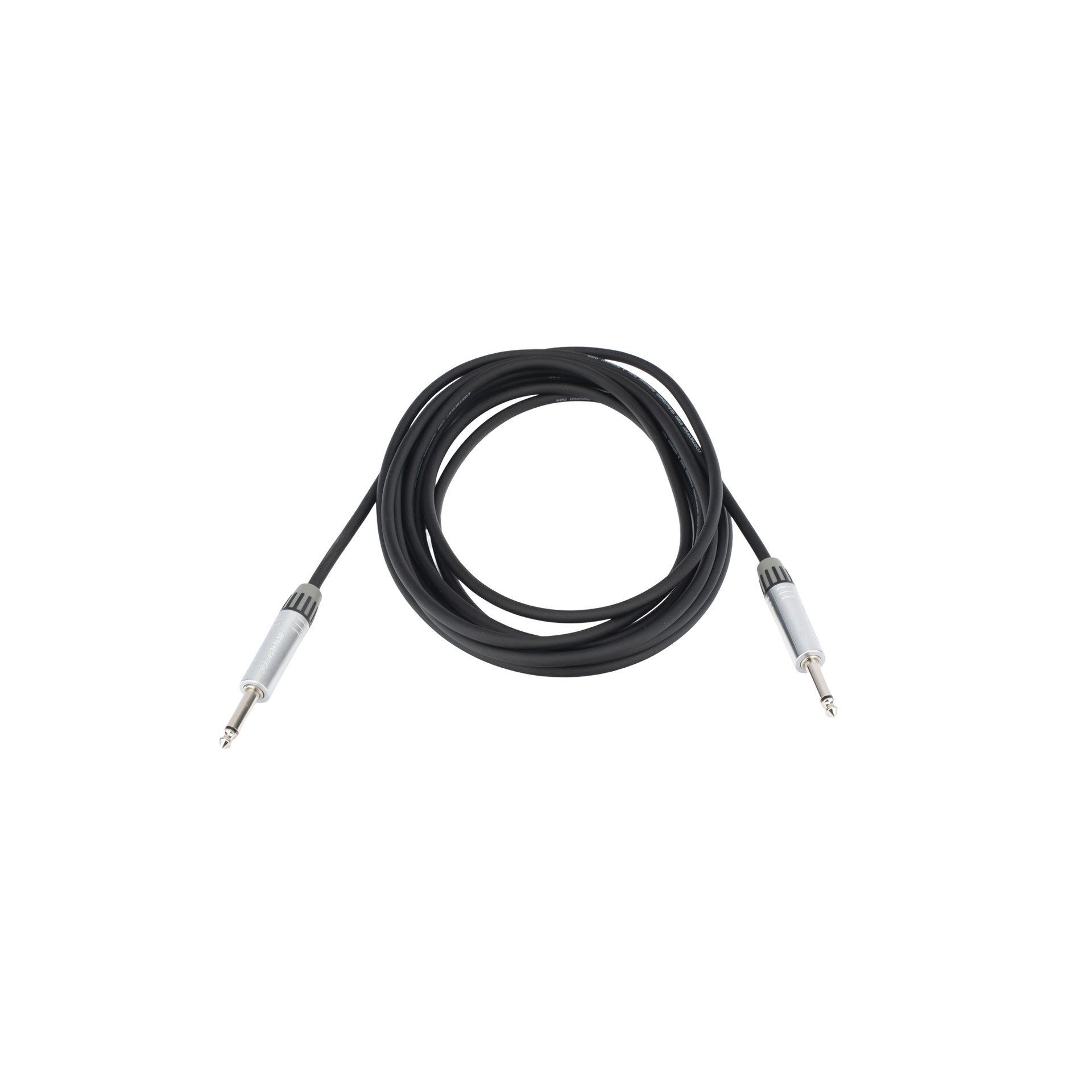 Cable de Audio | Plug 1/4 in a Plug 1/4 in Stereo | Carcasa Cromada | Conectores Seetronic | Longitud 5m