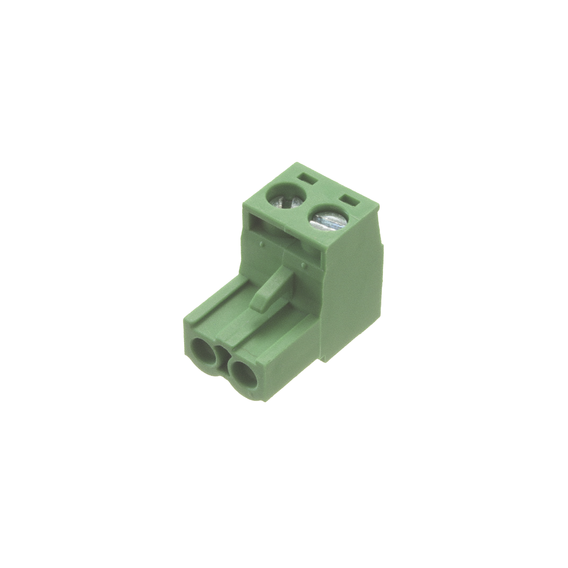 Conector terminal de alimentaciÃ³n de 2 pines en color verde (EPO)