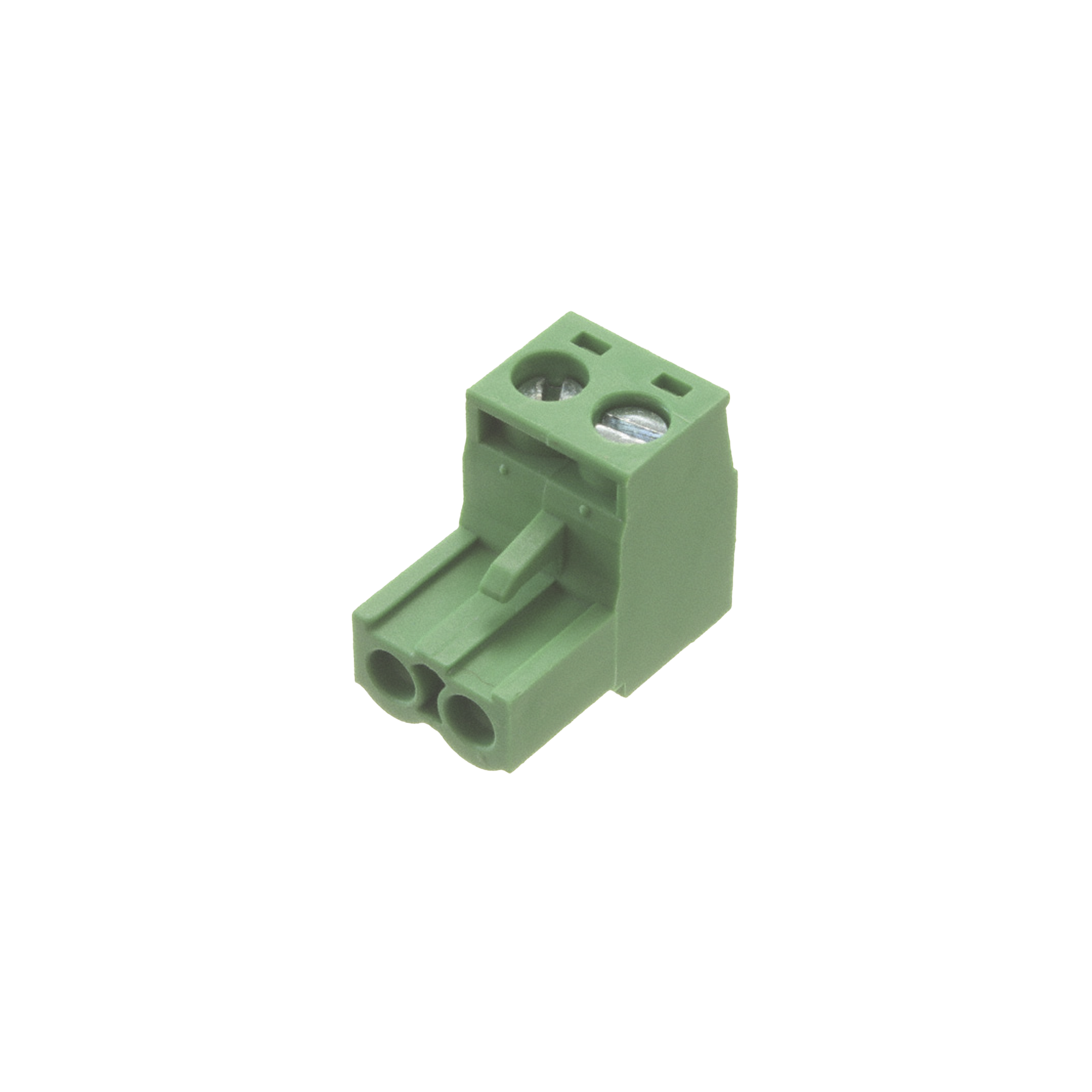 Conector terminal de alimentaciÃ³n de 2 pines en color verde (EPO)