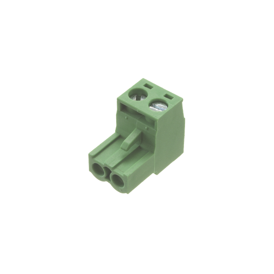 Conector terminal de alimentaciÃ³n de 2 pines en color verde (EPO)