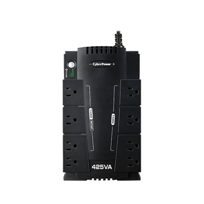 UPS de 425 VA/255 W, TopologÃ­a Standby, Entrada 120 Vca NEMA 5-15P, Tipo Gabinete Compacto, Con 8 Tomas NEMA 5-15R