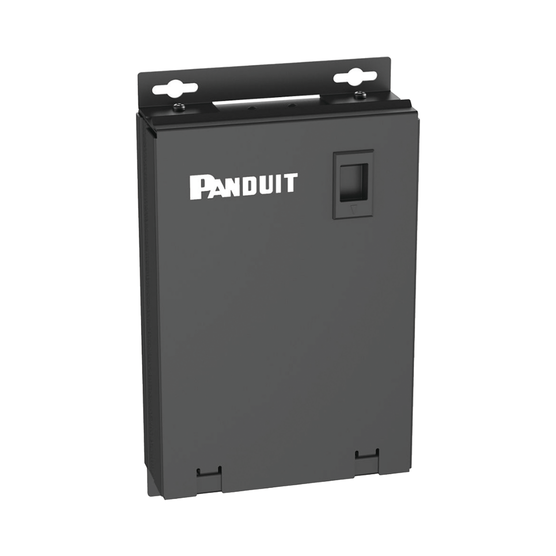 Punto de ConsolidaciÃ³n de 12 Puertos Mini-Com, InstalaciÃ³n en Piso, Pared o Techo, Fabricado en Acero, Color Negro