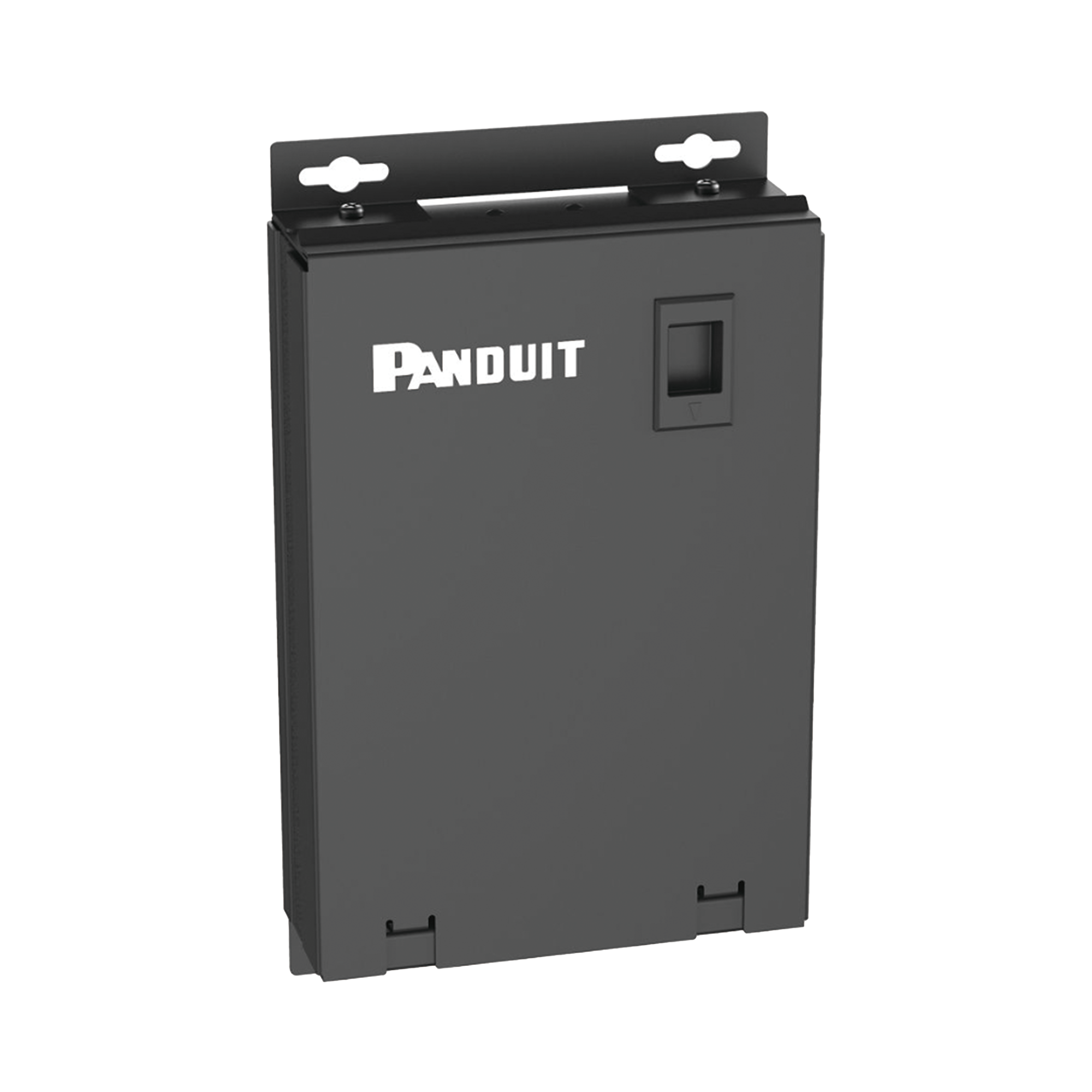 Punto de ConsolidaciÃ³n de 12 Puertos Mini-Com, InstalaciÃ³n en Piso, Pared o Techo, Fabricado en Acero, Color Negro