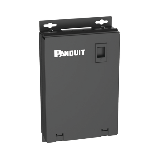 Punto de ConsolidaciÃ³n de 12 Puertos Mini-Com, InstalaciÃ³n en Piso, Pared o Techo, Fabricado en Acero, Color Negro