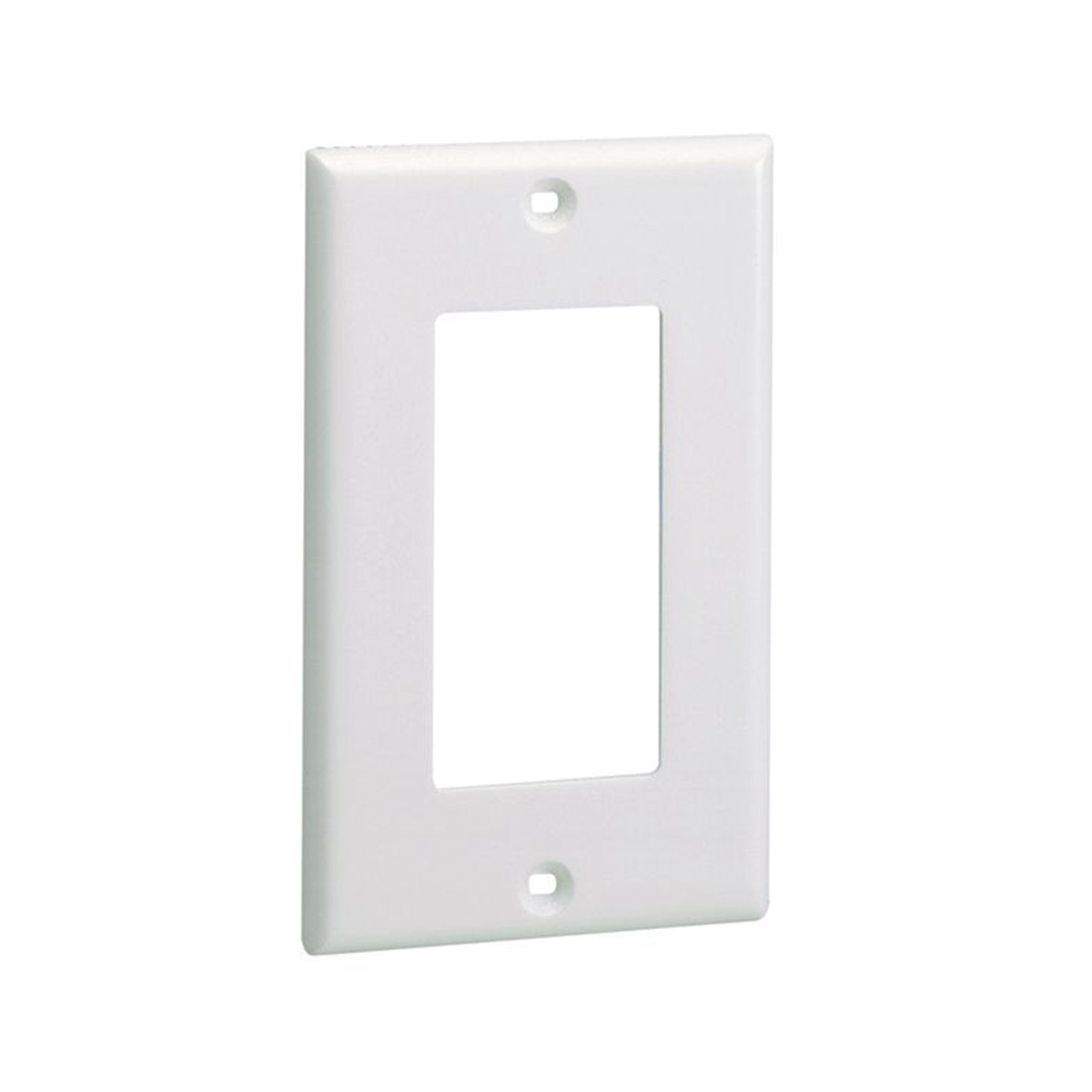 Placa de Pared Frontal EstÃ¡ndar GFCI, Material ABS, Color Blanco