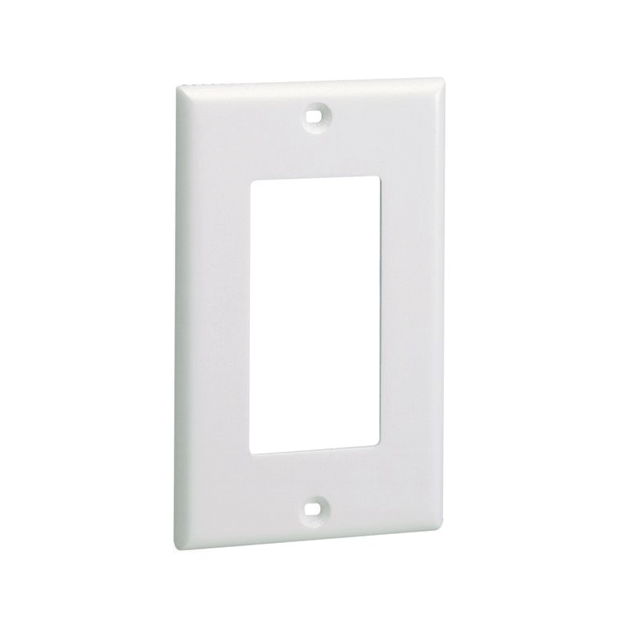 Placa de Pared Frontal EstÃ¡ndar GFCI, Material ABS, Color Blanco