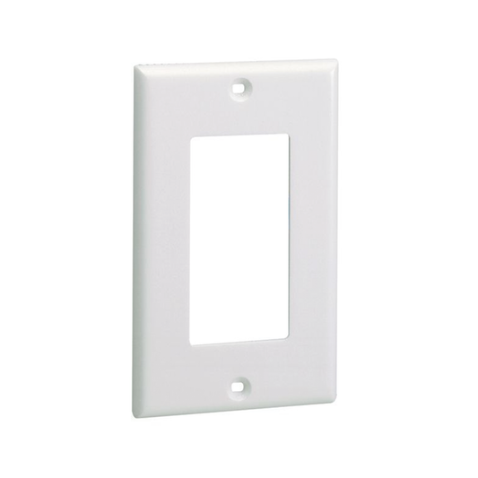 Placa de Pared Frontal EstÃ¡ndar GFCI, Material ABS, Color Blanco