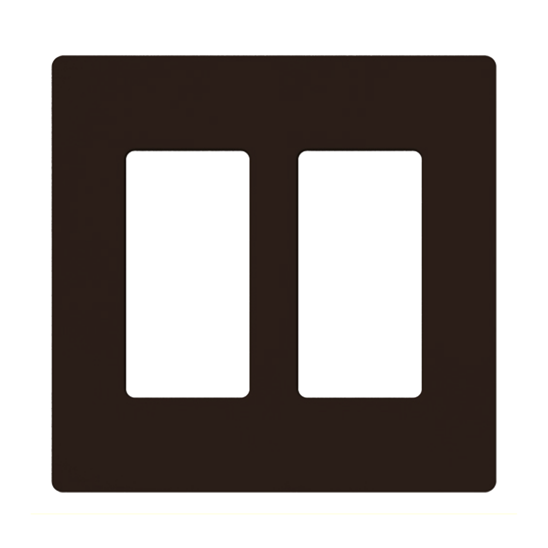 Placa de pared 2 espacio, para atenuador (dimmer), switch Ã³ control remoto PICO inalÃ¡mbrico.