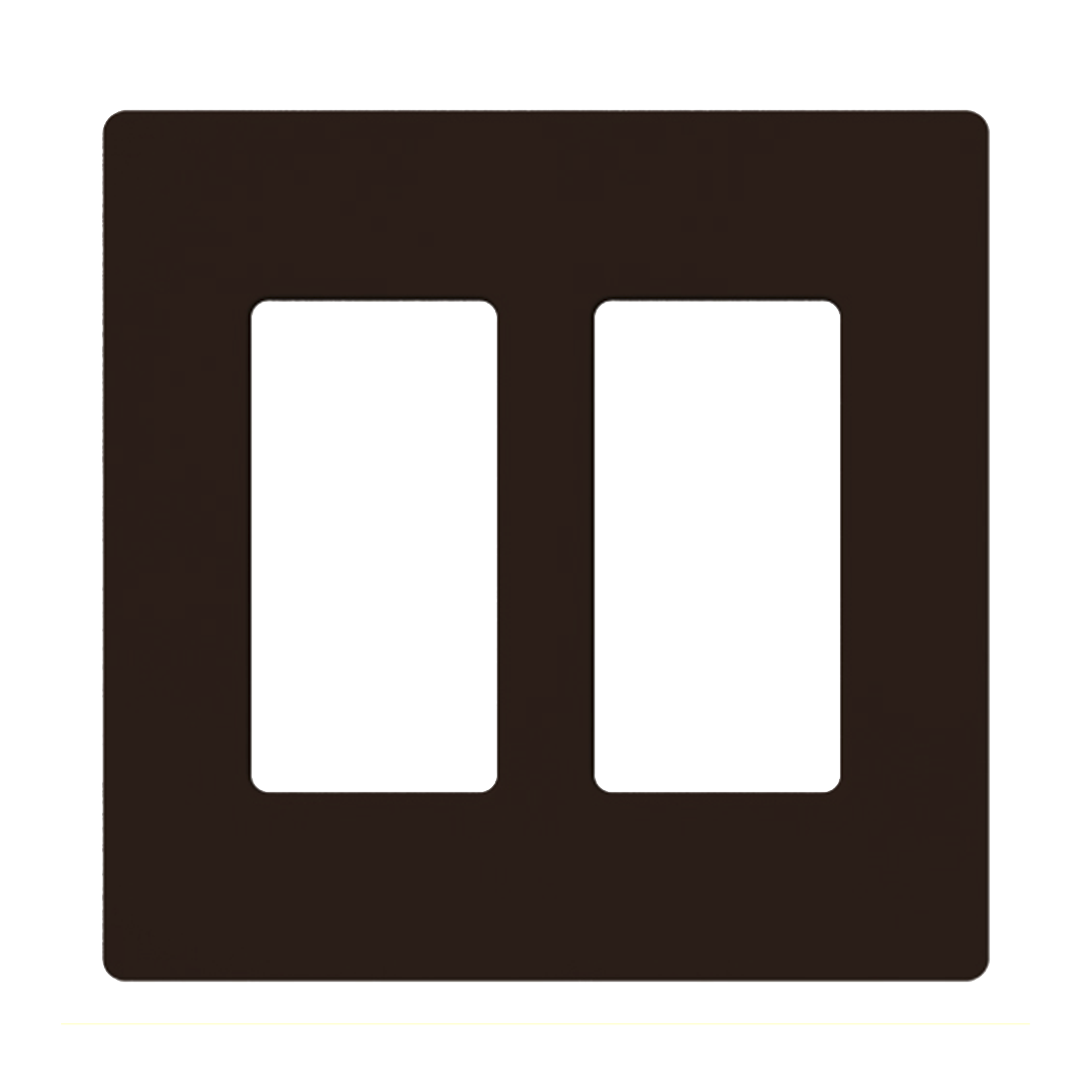 Placa de pared 2 espacio, para atenuador (dimmer), switch Ã³ control remoto PICO inalÃ¡mbrico.