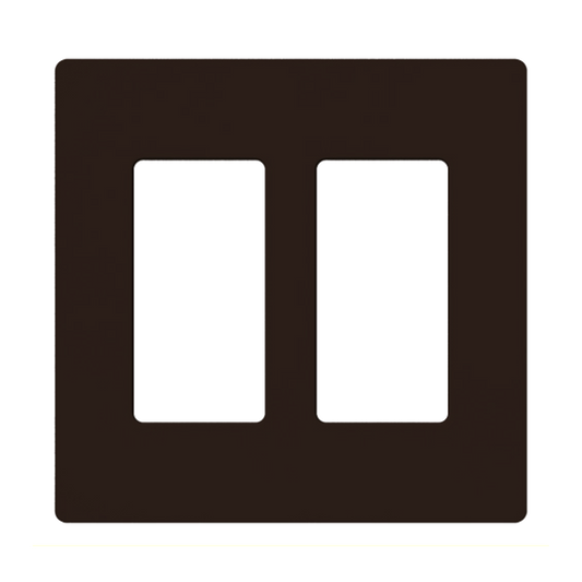 Placa de pared 2 espacio, para atenuador (dimmer), switch Ã³ control remoto PICO inalÃ¡mbrico.