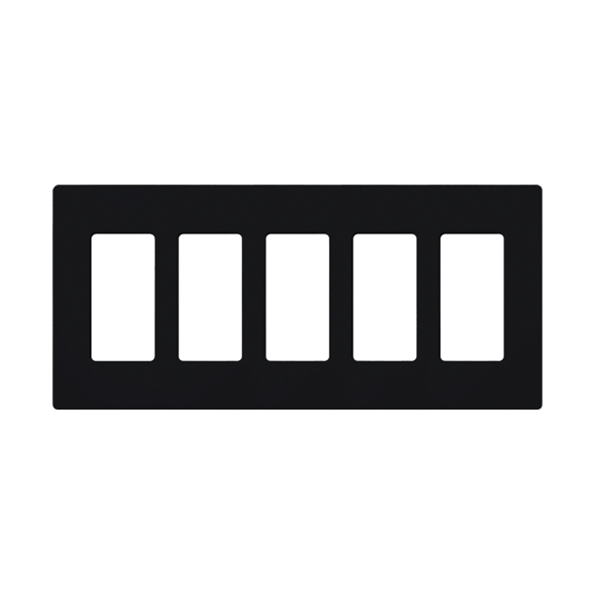 Placa de pared 5 espacios, para atenuador (dimmer), switch Ã³ control remoto PICO inalÃ¡mbrico