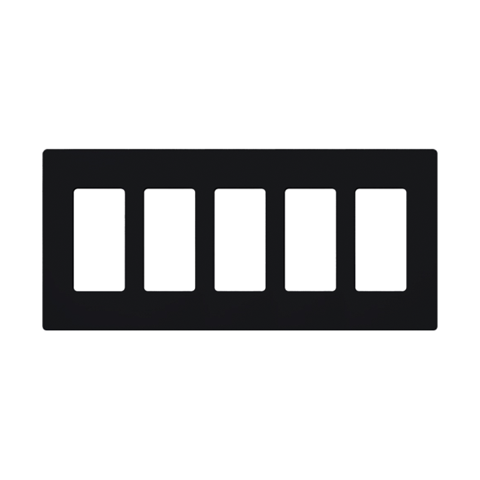 Placa de pared 5 espacios, para atenuador (dimmer), switch Ã³ control remoto PICO inalÃ¡mbrico