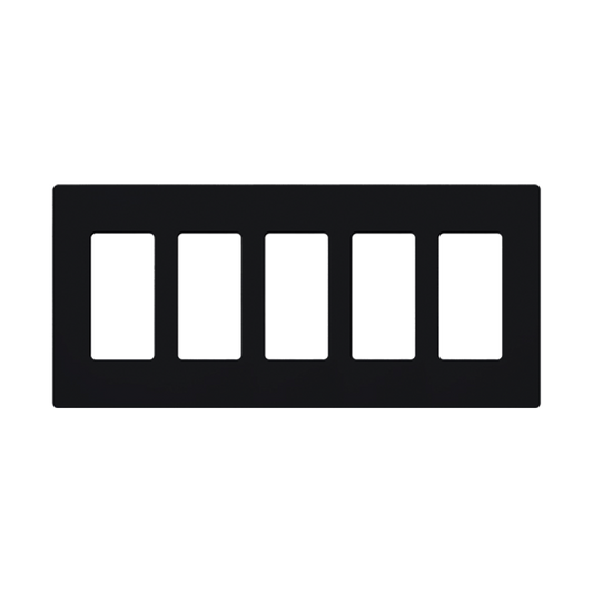 Placa de pared 5 espacios, para atenuador (dimmer), switch Ã³ control remoto PICO inalÃ¡mbrico