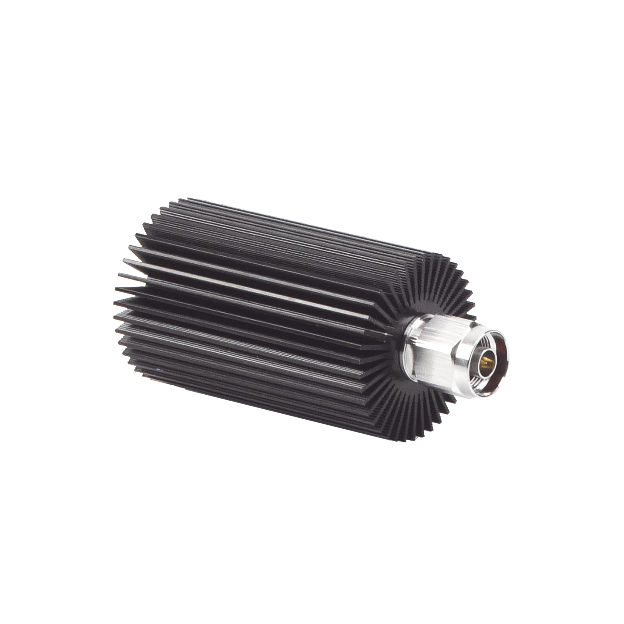 Carga Terminal de 50 Ohm, 0-960 MHz, Perdida por Retorno de 25 dB, 30 Watt, Conector N Macho para Circuladores dB Spectra.