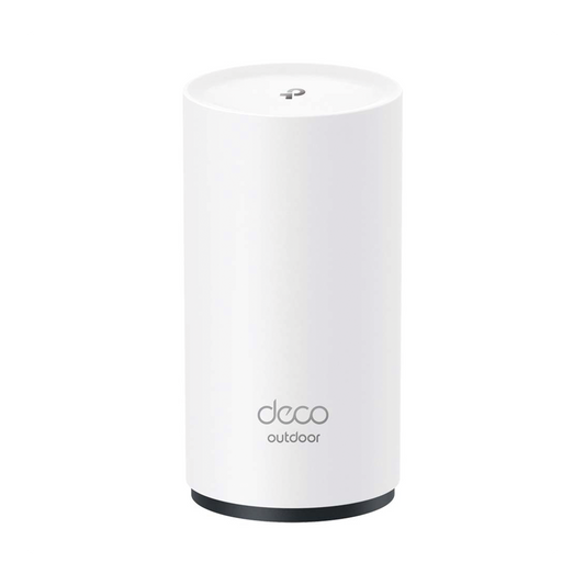 Router InalÃ¡mbrico MESH Exterior para Hogar / Doble Banda Wi-Fi 6 AX3000 Mbps / 2 Puerto Gigabit WAN/LAN / Puertos PoE 802.3 af/at Entrada / 2 Antenas Internas / ProtecciÃ³n IP65 / AdministraciÃ³n Mediante la App Deco (iOS, Android)