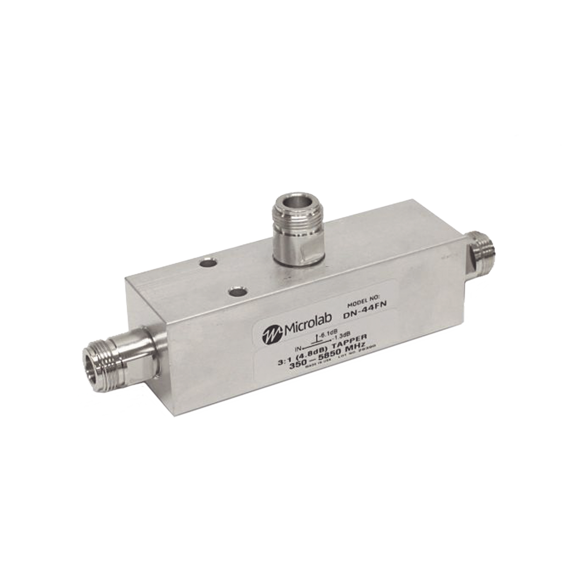 SEPARADOR 4.8dB (3:1) Tap 350-5930MHz 500W -161dBc TIPO N IP67 .