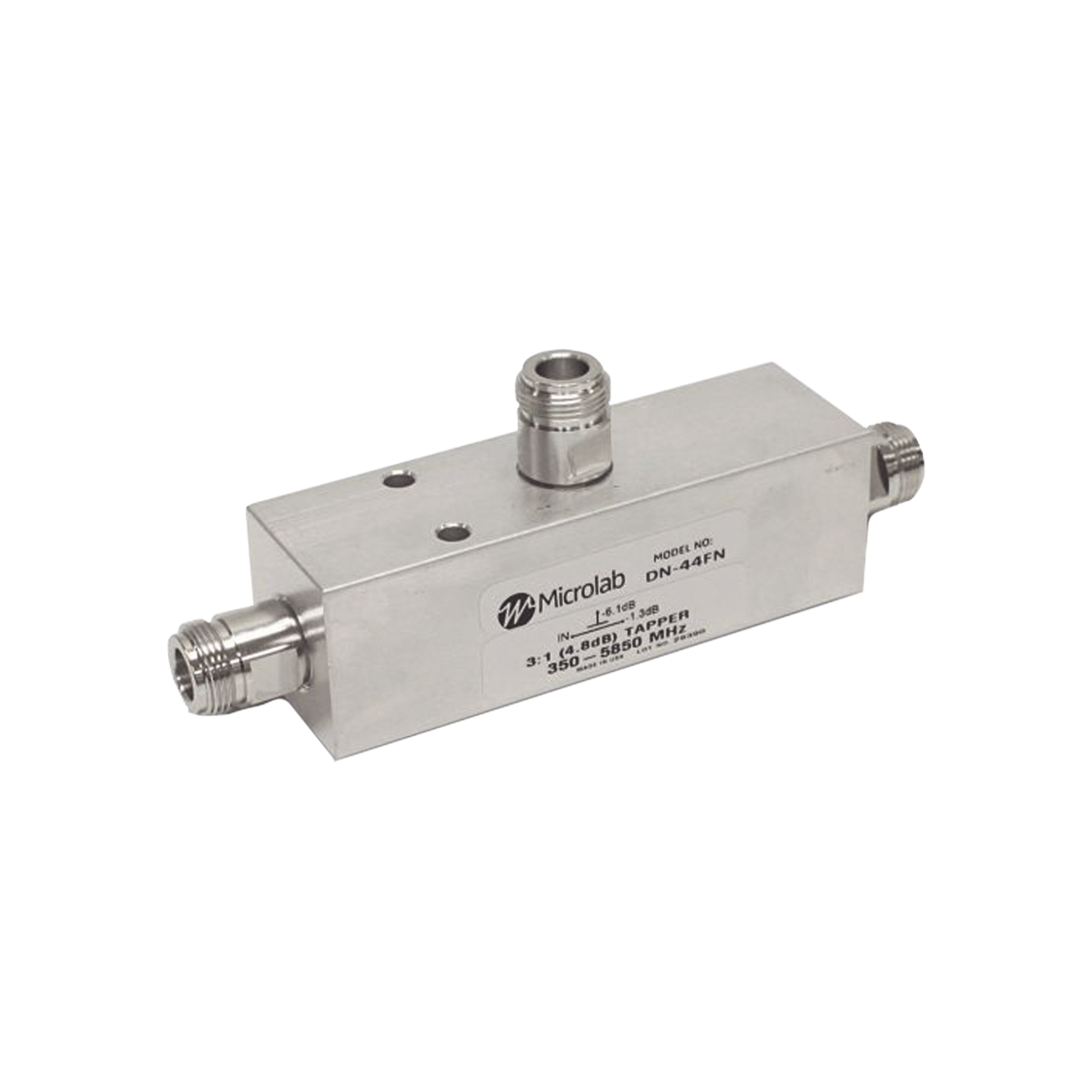 SEPARADOR 8dB (6:1) Tap 350-5930MHz 500W -161dBc TIPO N IP67 .