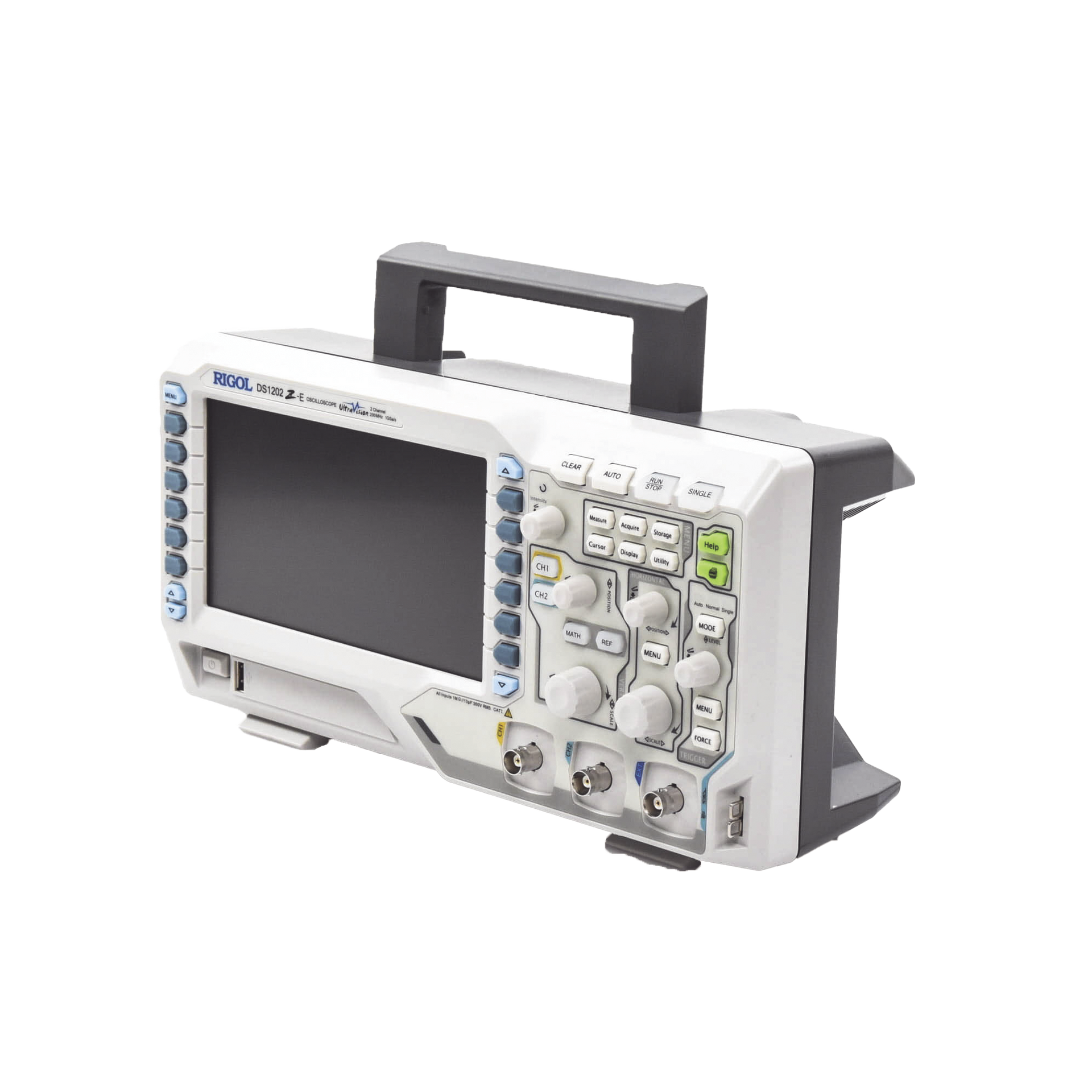 Osciloscopio Digital RIGOL de 2 Canales AnÃ¡logos, 200 MHz de Ancho de Banda AnÃ¡loga, Vel. de Muestreo-Tiempo Real de 1 GS/s, Base de Tiempo (min.) de 2 ns/div.