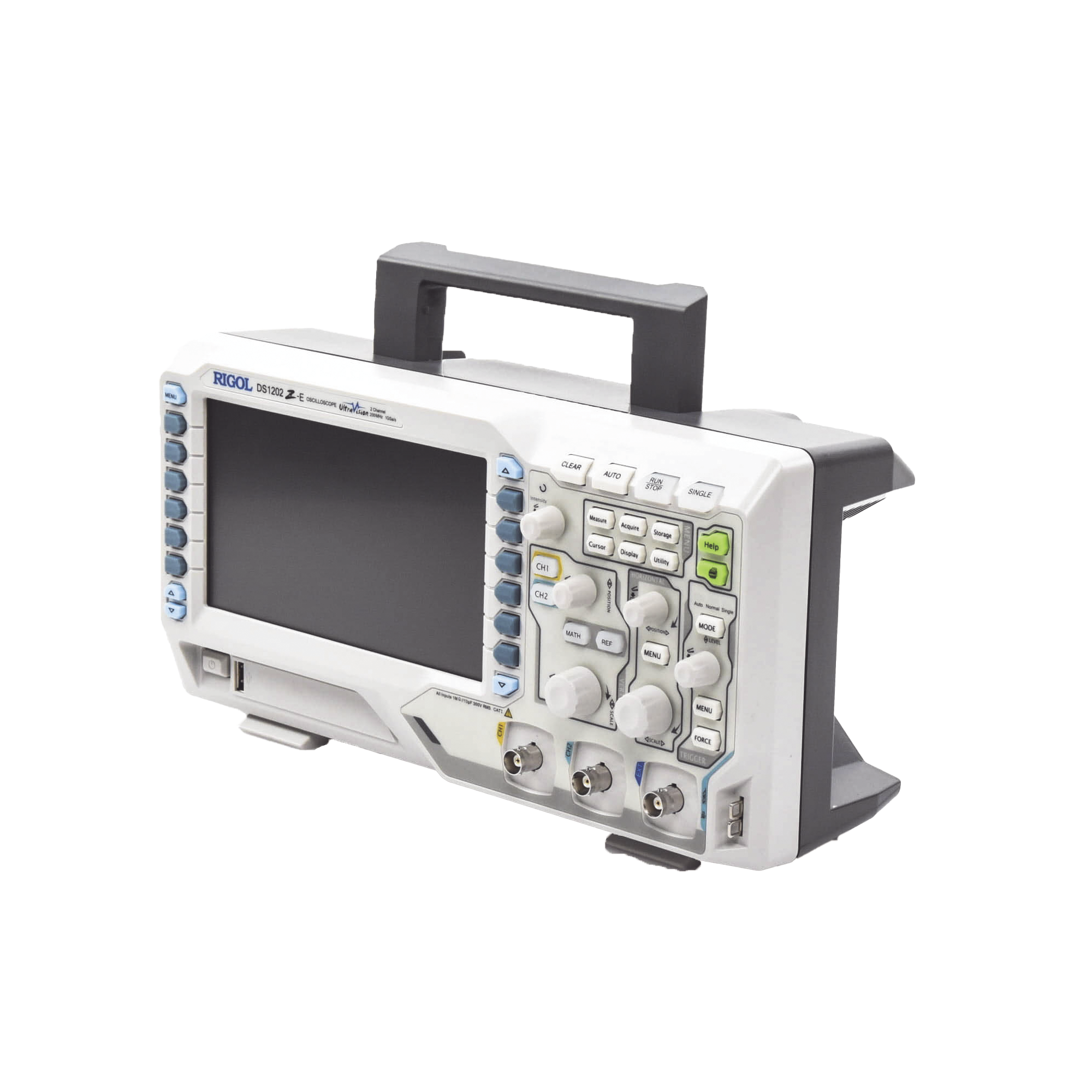 Osciloscopio Digital RIGOL de 2 Canales AnÃ¡logos, 200 MHz de Ancho de Banda AnÃ¡loga, Vel. de Muestreo-Tiempo Real de 1 GS/s, Base de Tiempo (min.) de 2 ns/div.