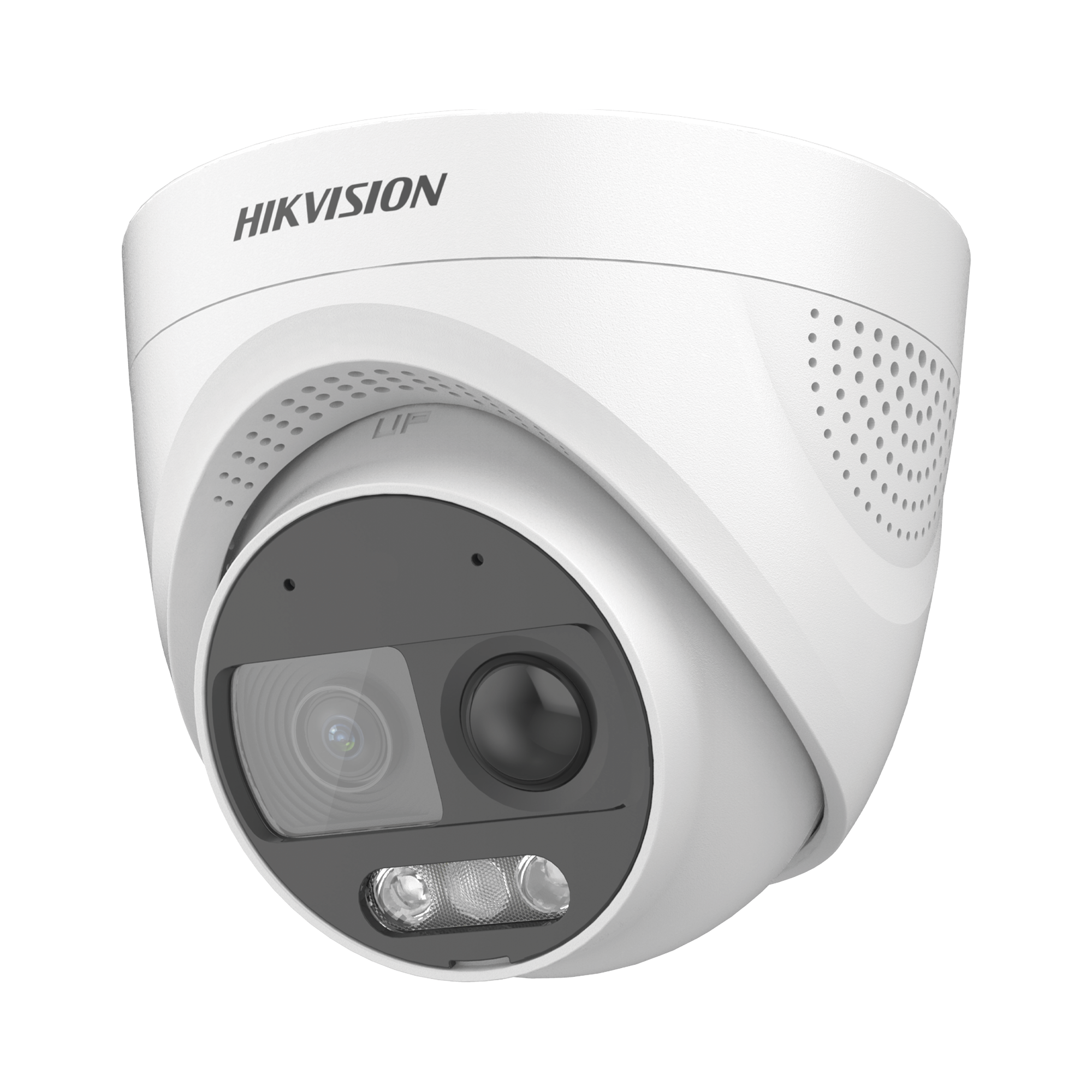 Turret TURBOHD 2 Megapixeles (1080p) / Imagen a color 24/7 / Lente 2.8 mm / Luz Blanca 20 mts / Exterior IP67 / WDR 130dB / Sensor PIR / Sirena Integrada / Estrobo ROJO - AZUL / MicrÃ³fono Integrado