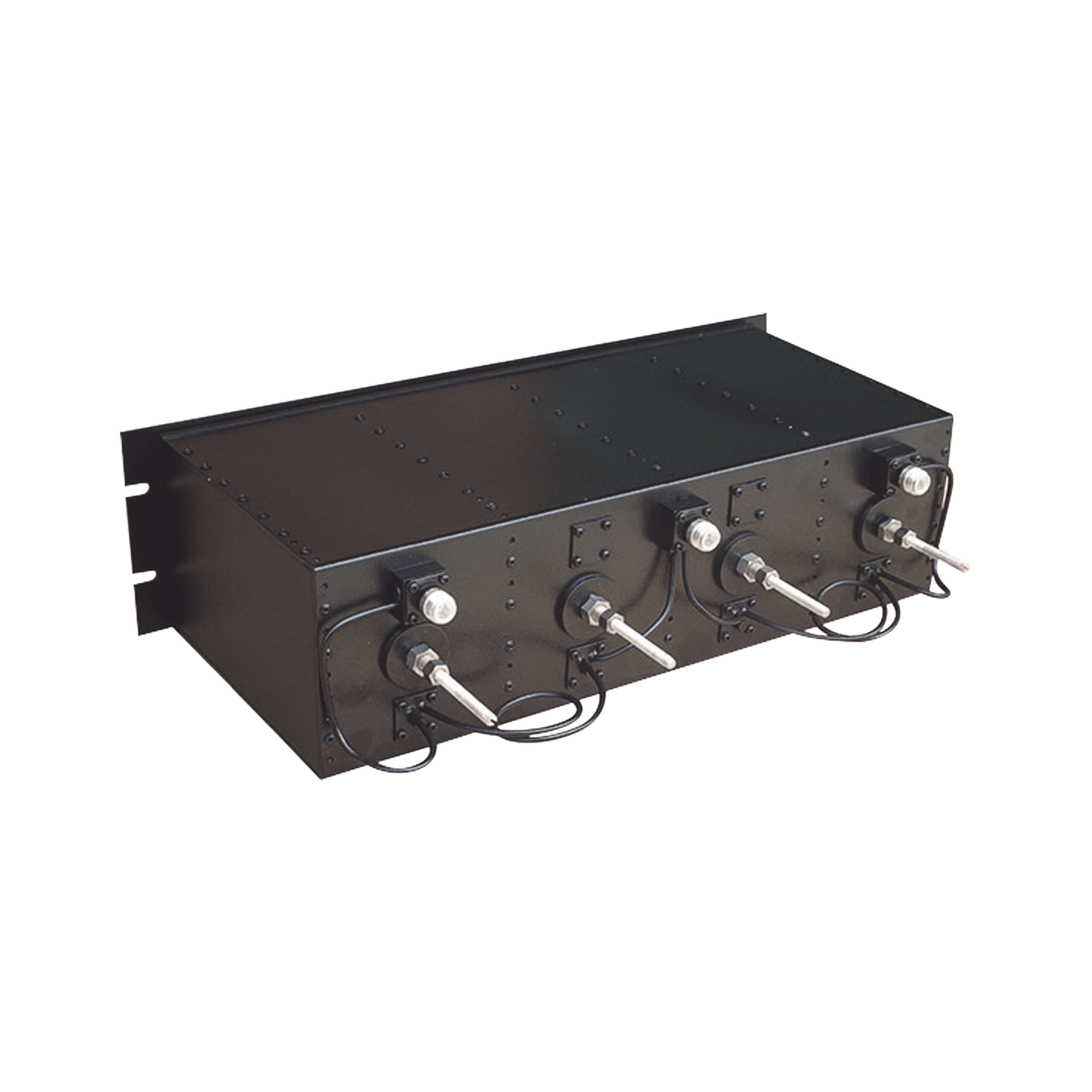 Duplexer Pasa Banda/Rechazo de Banda, UHF de 370-410 MHz, para montaje en Rack de 19 in, 50 Ohm, 4 Cavidades, 150 Watt, N Hembra.