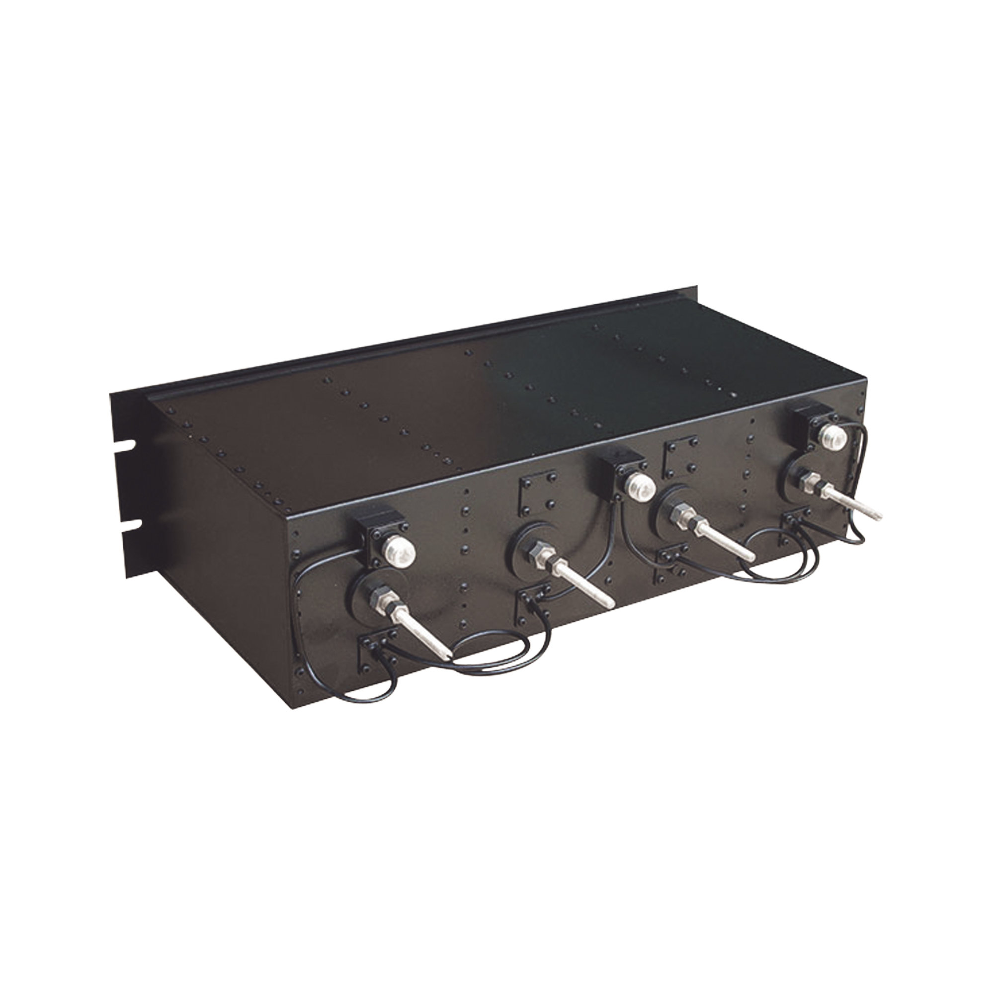 Duplexer Pasa Banda/Rechazo de Banda, UHF de 370-410 MHz, para montaje en Rack de 19 in, 50 Ohm, 4 Cavidades, 150 Watt, N Hembra.